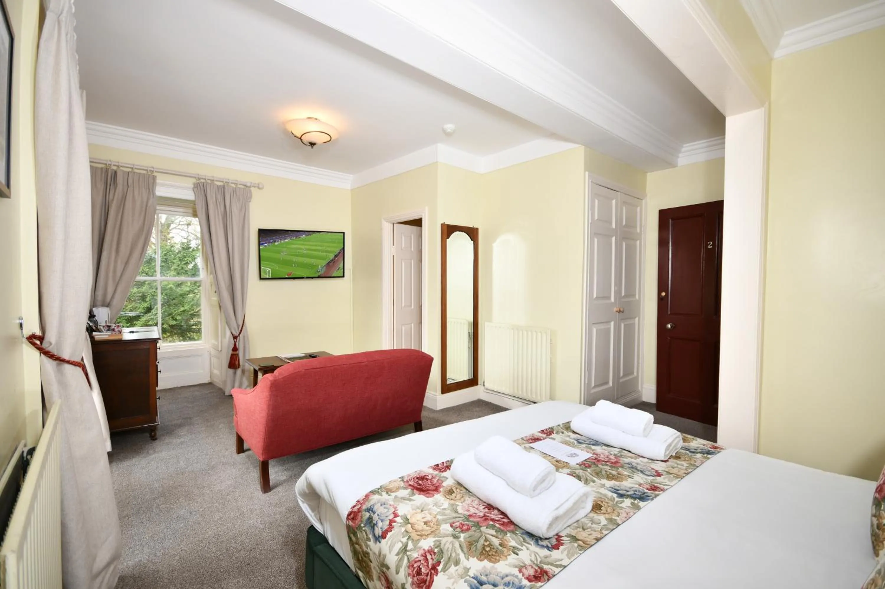 Bedroom in Lovelady Shield Country House Hotel