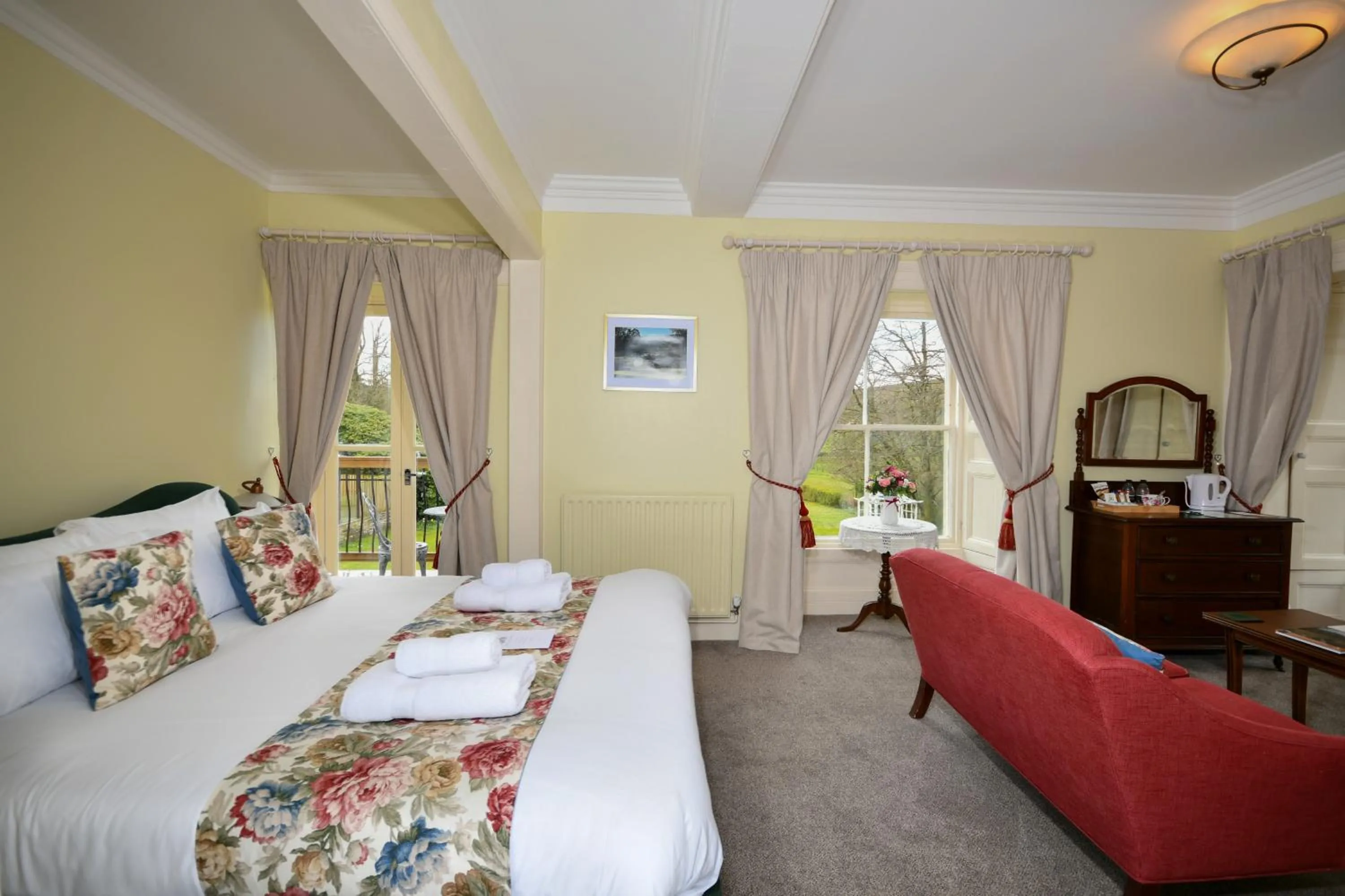 Bedroom in Lovelady Shield Country House Hotel