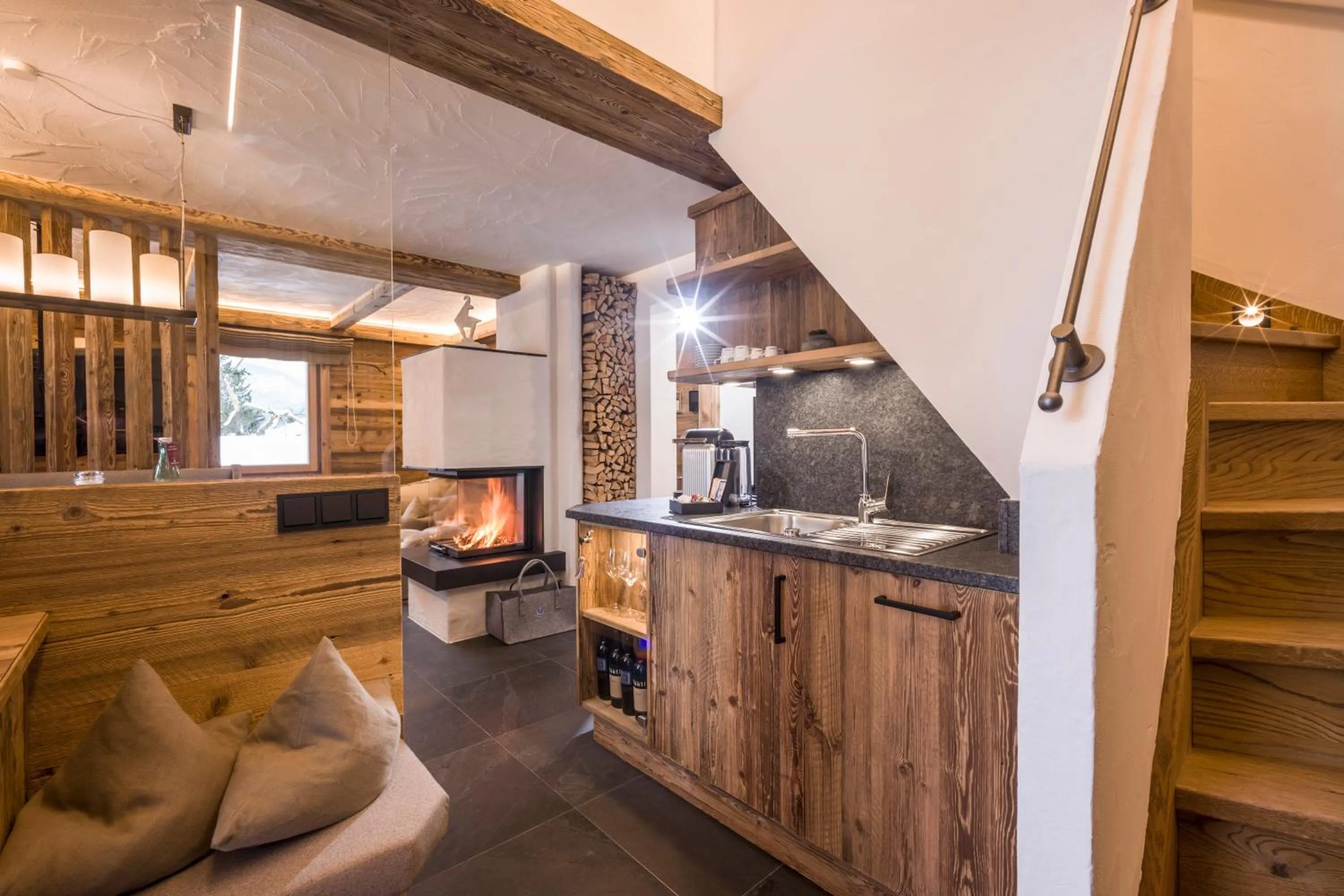 Kitchen or kitchenette in Hotel Leitenhof 4 Sterne Superior