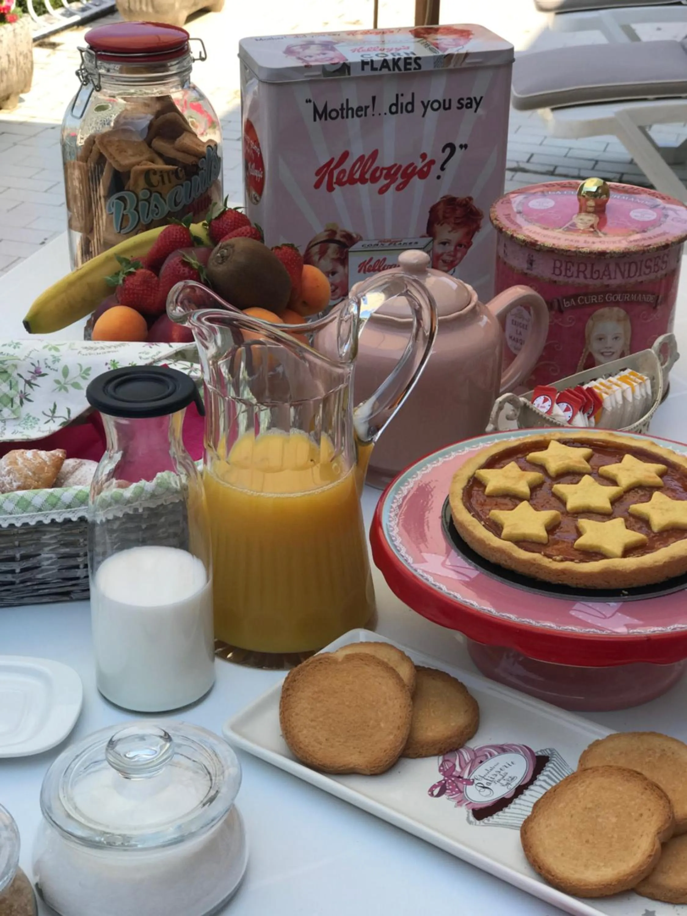 Continental breakfast in Villa House and Garden B&B