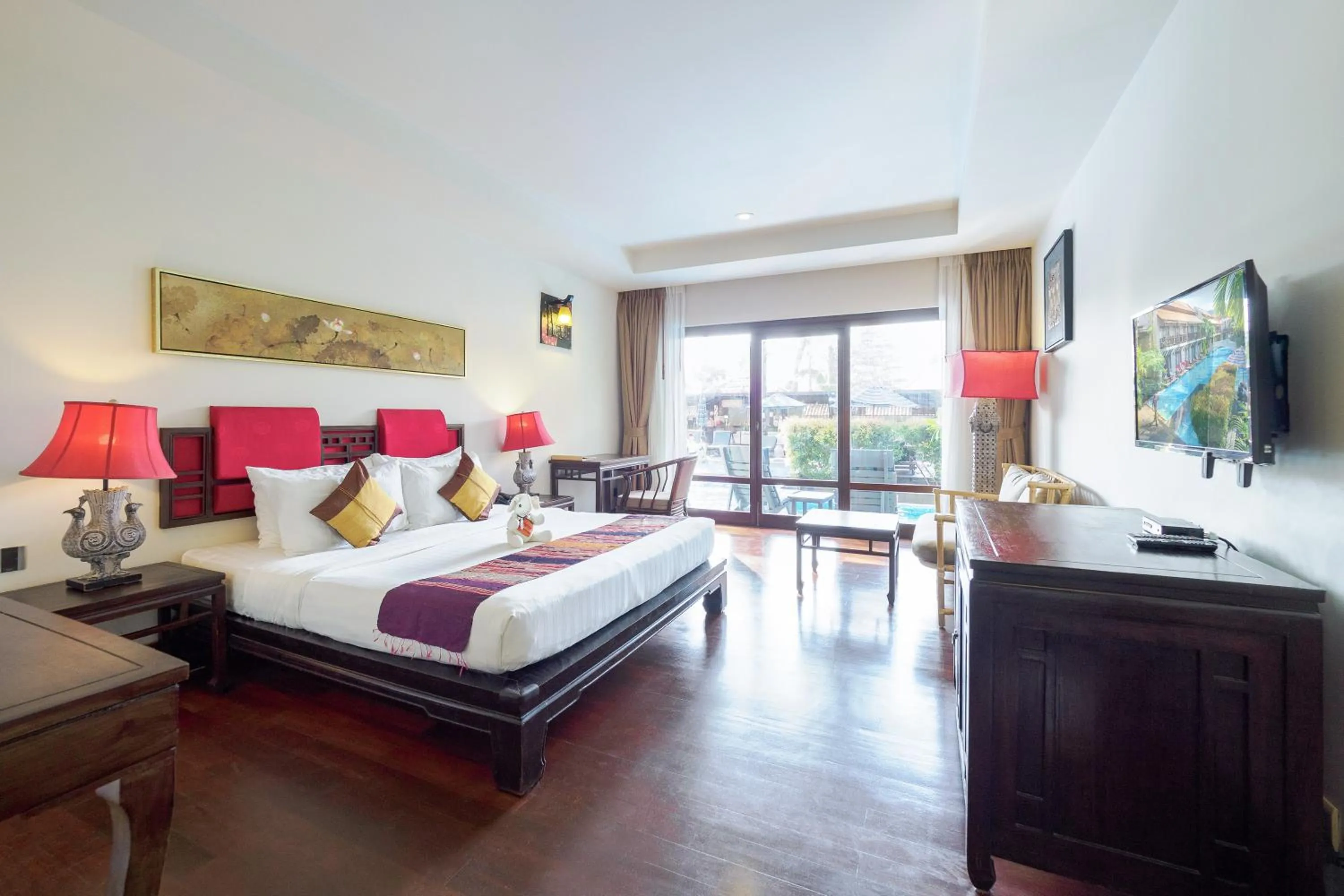 Bedroom, Bed in Khaolak Oriental Resort - Adult Only