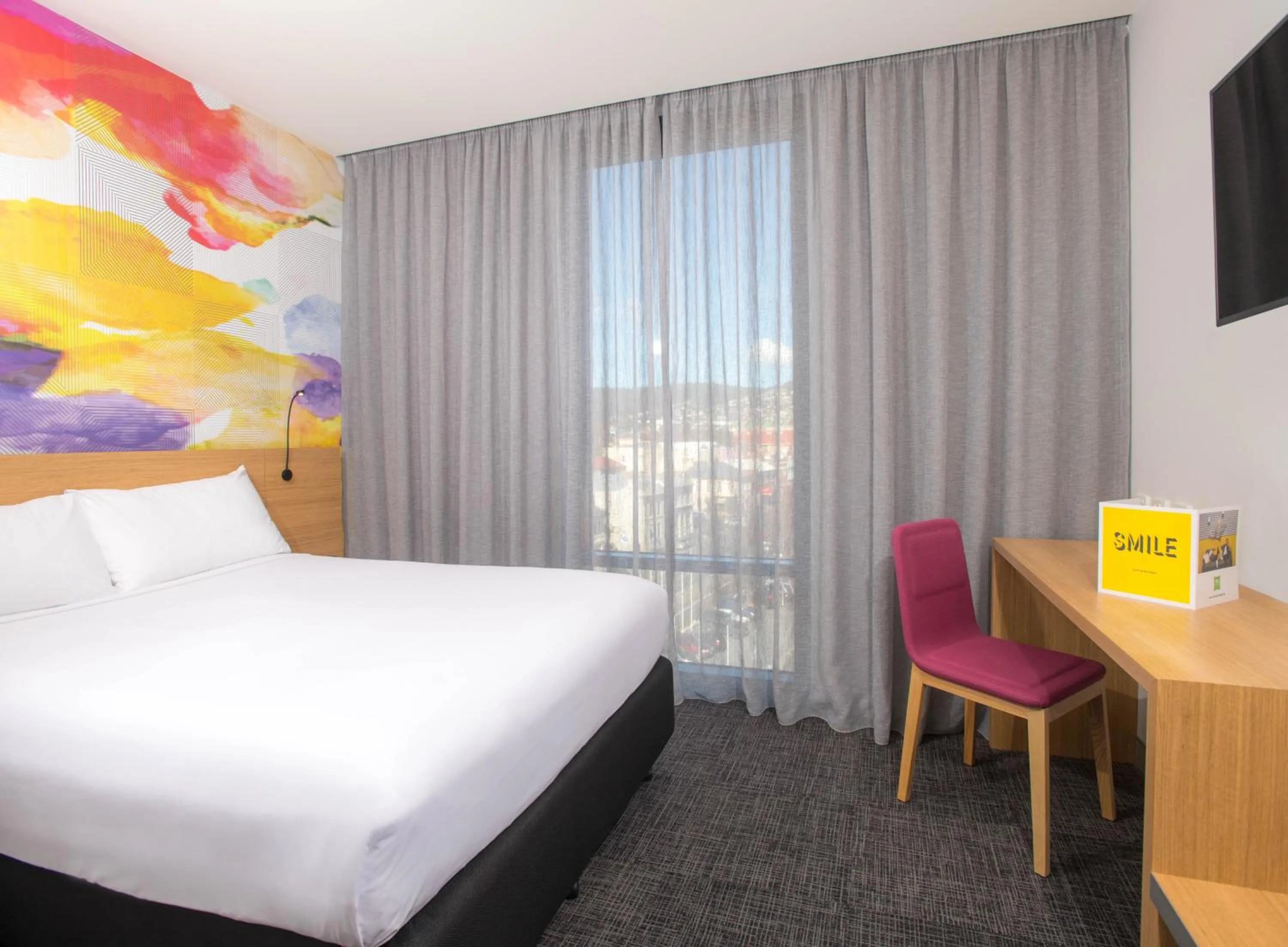 Bed in Ibis Styles Hobart