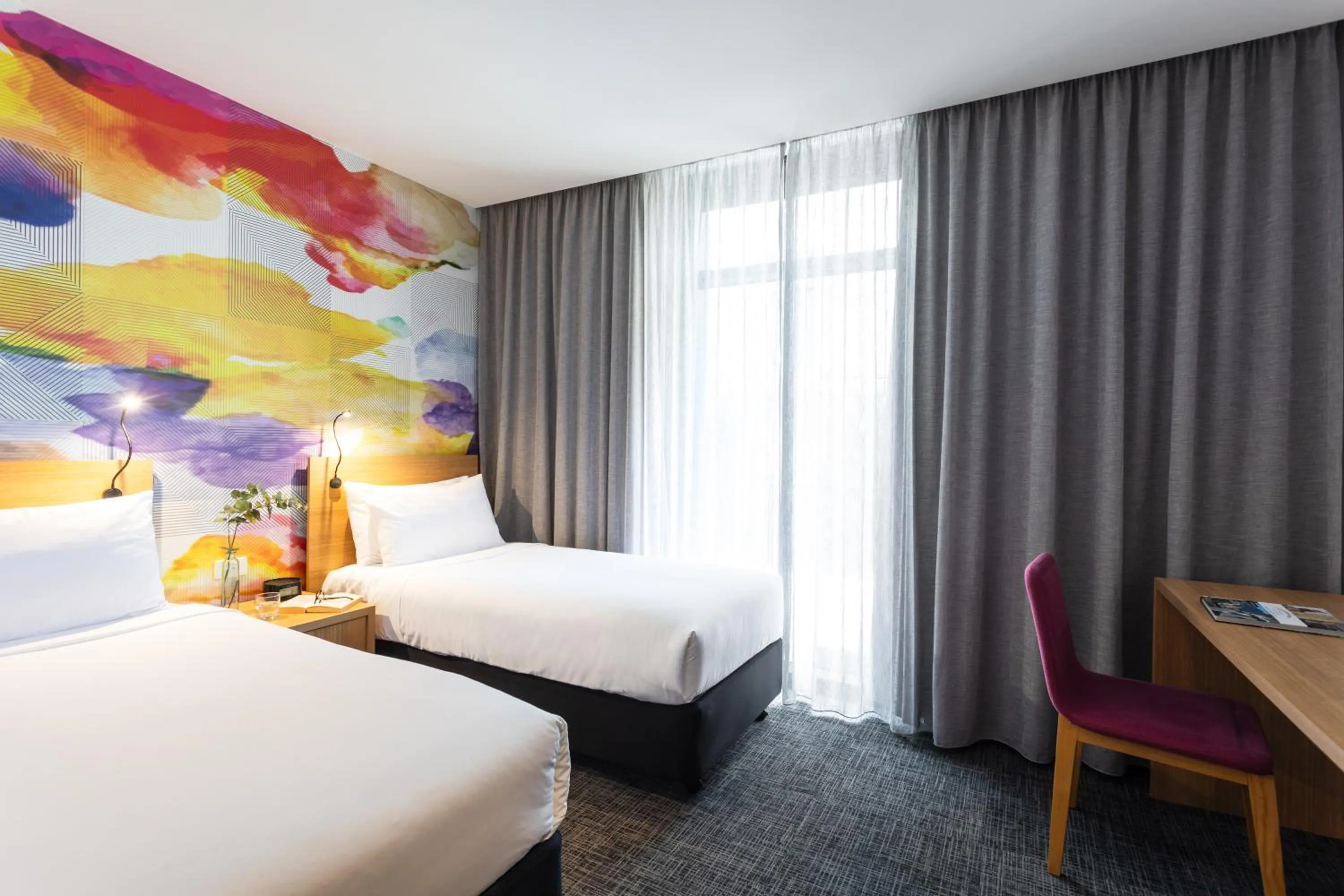 Bed in Ibis Styles Hobart