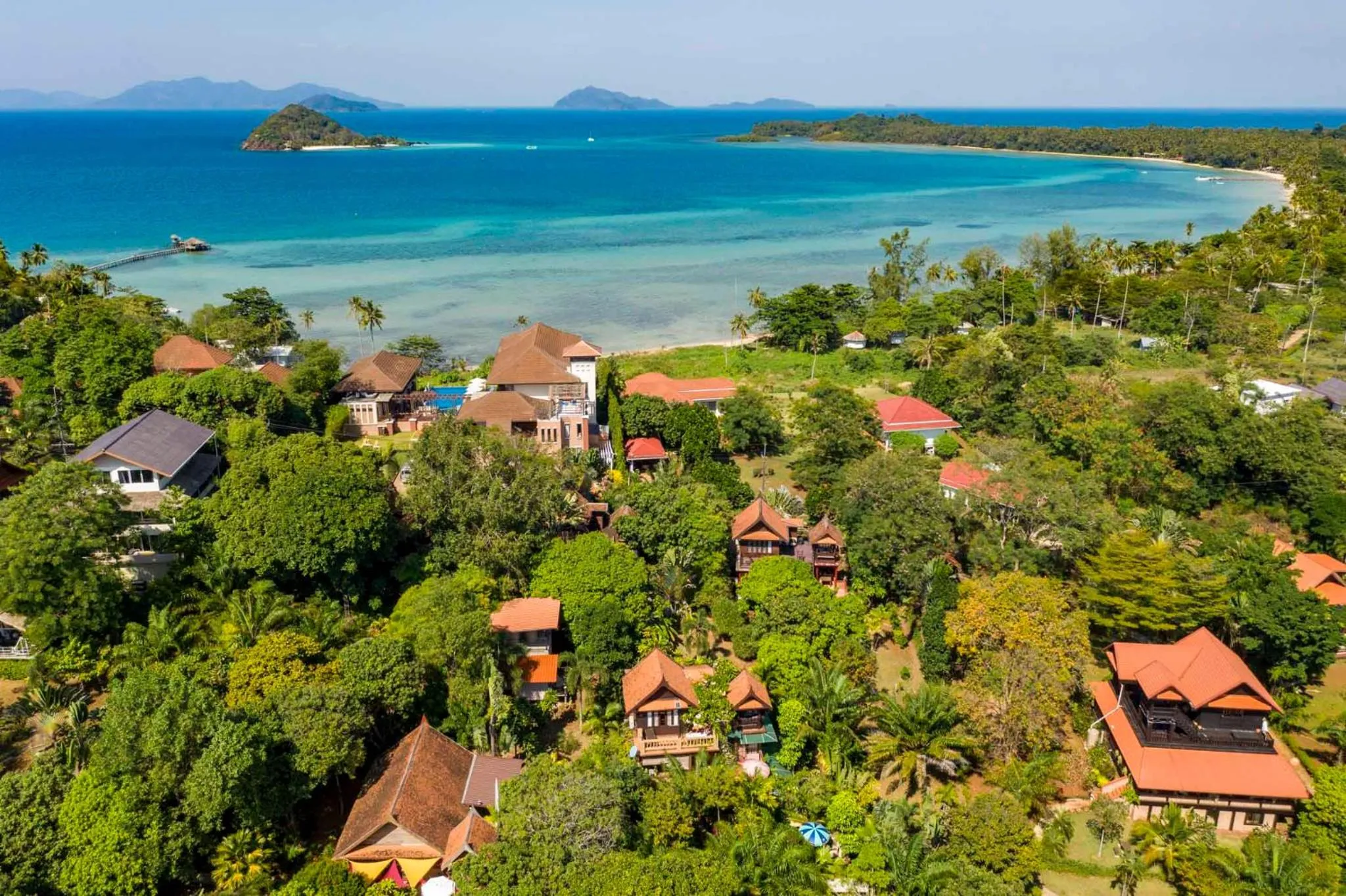 Bird's eye view in Good Time Sports Village Koh Mak