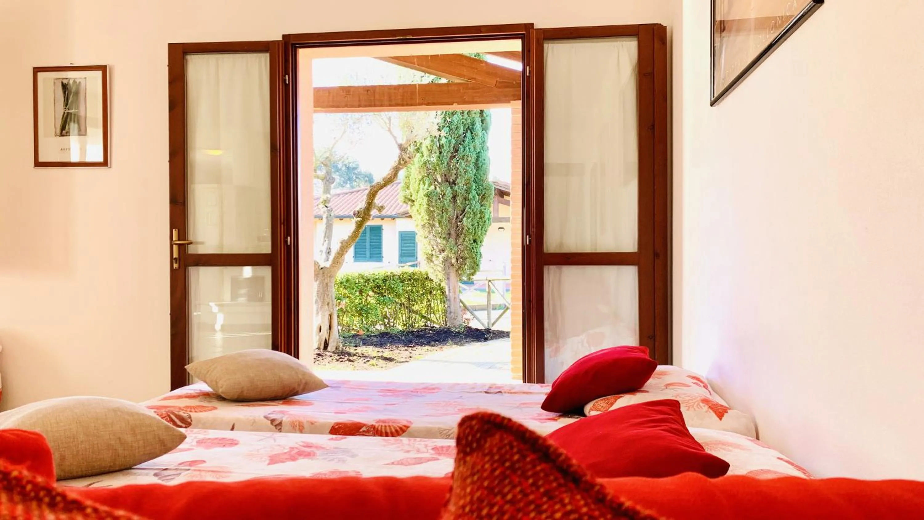 Living room, Bed in Casa in Maremma Tuscany Village