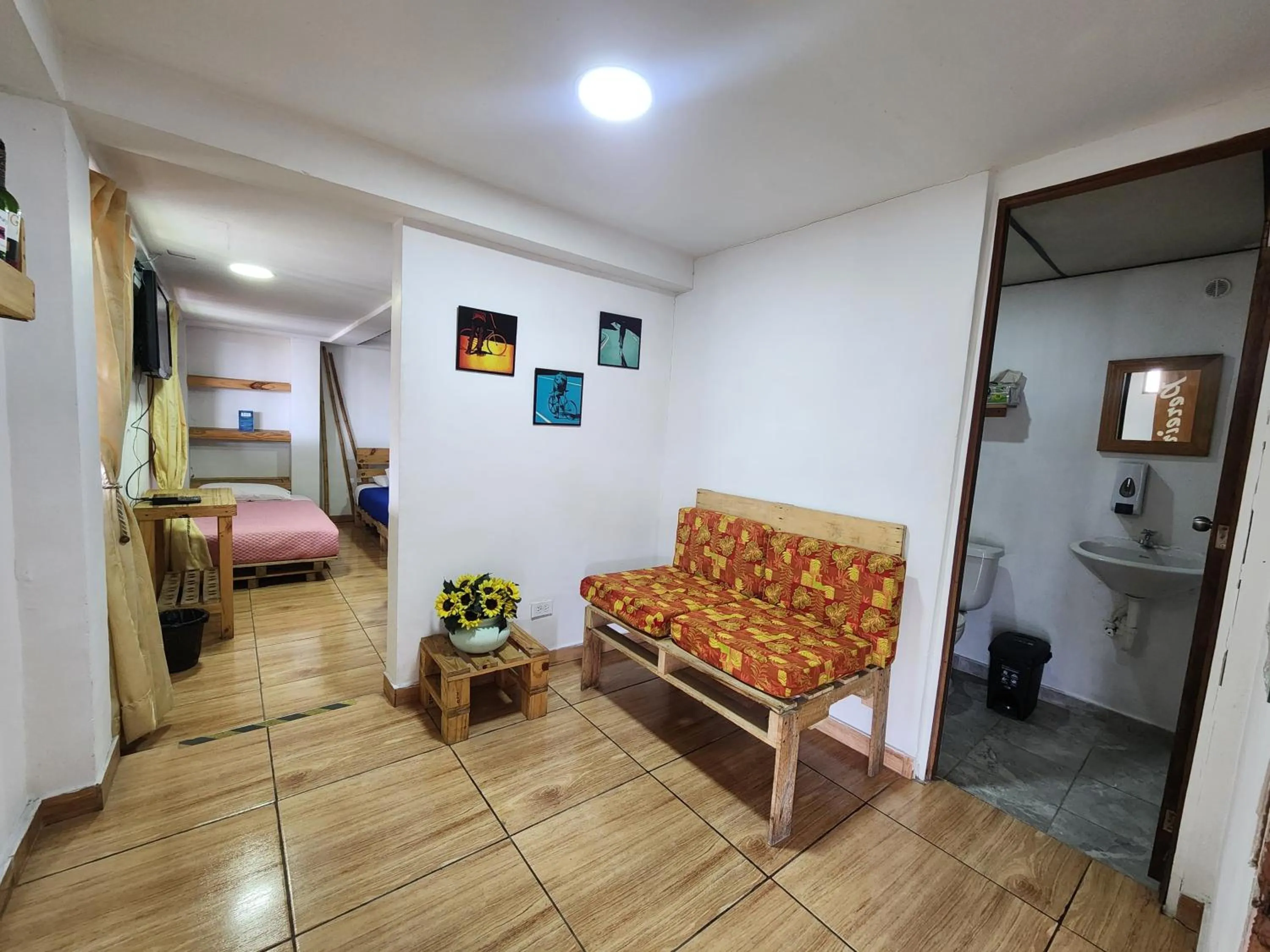 Bed in Hostal Triangulo del Café