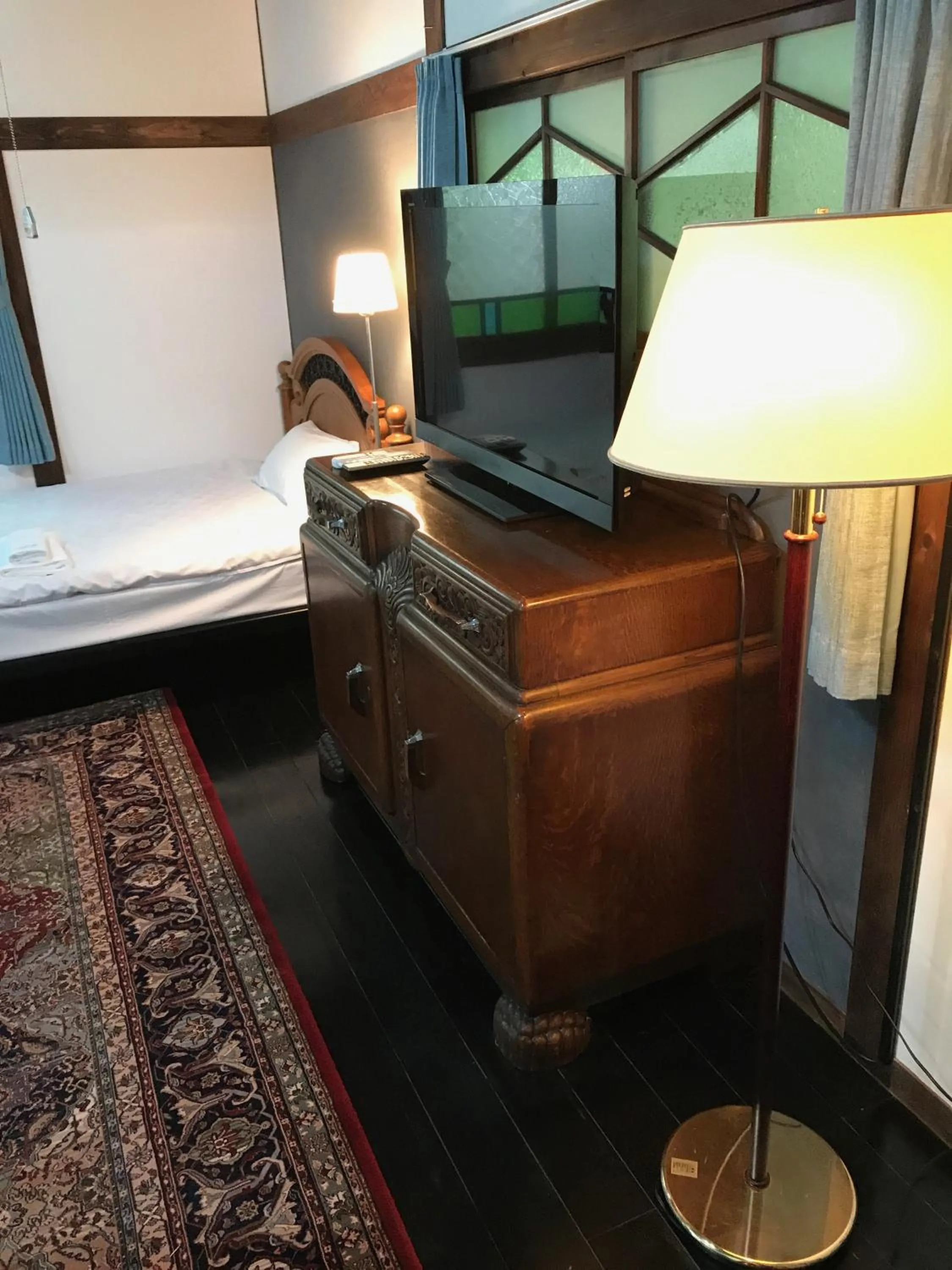 Bed in Kotohira Guest House en