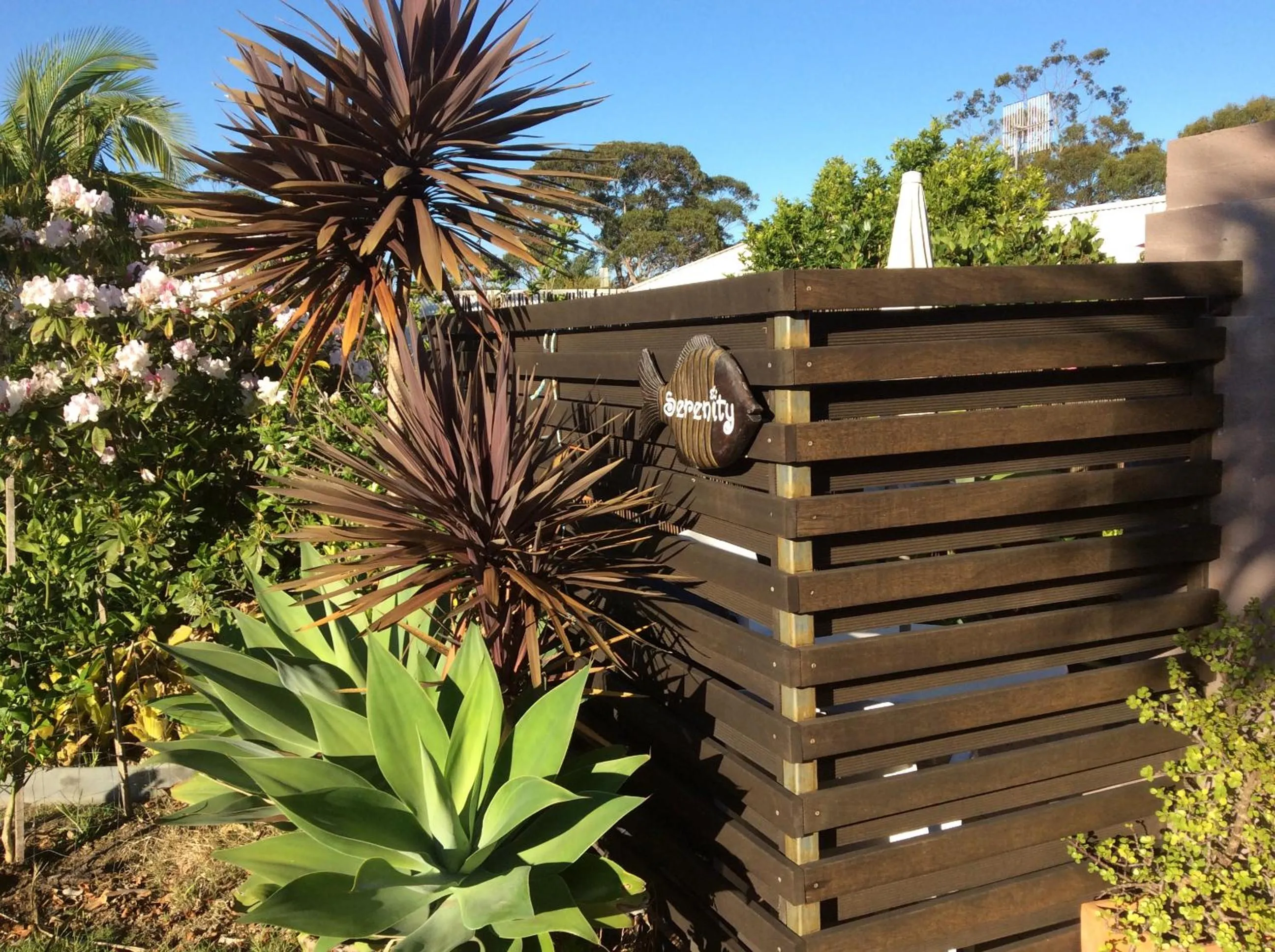 Patio in Serenity Lodge for Couples