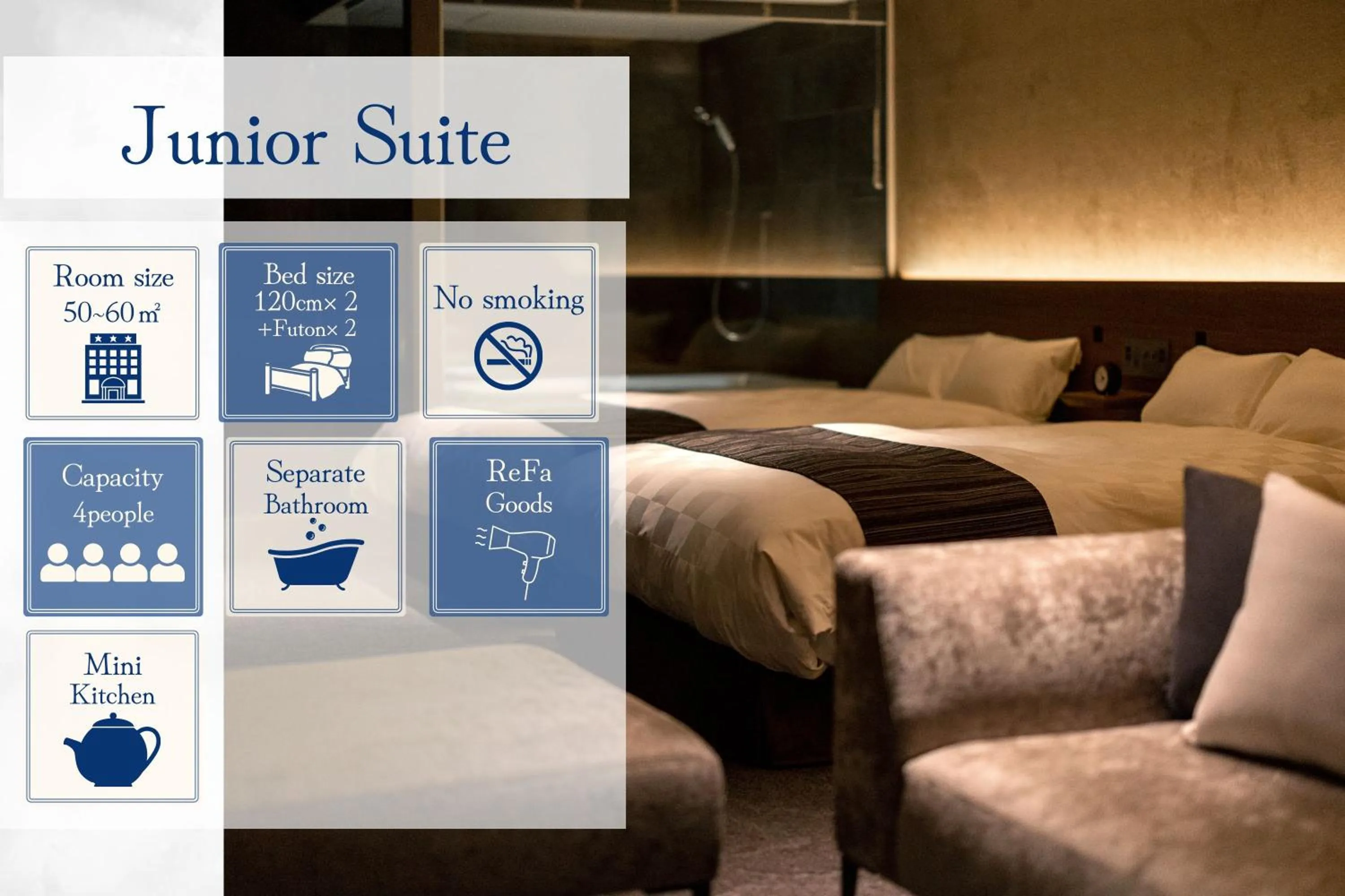 Photo of the whole room in ROYAL CHESTER NAGASAKI hotel&retreat