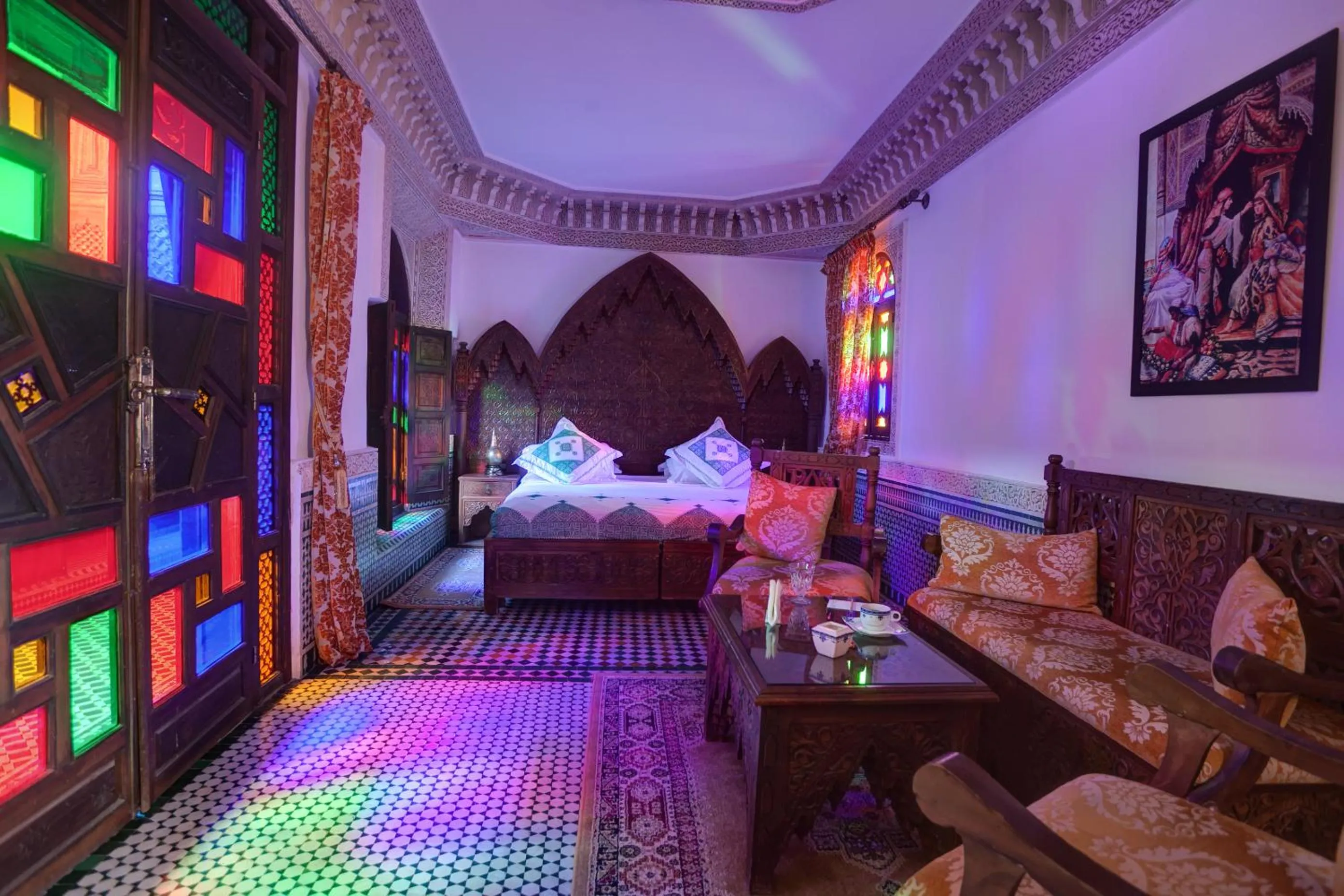 Photo of the whole room, Bed in Riad Salam Fes & Spa