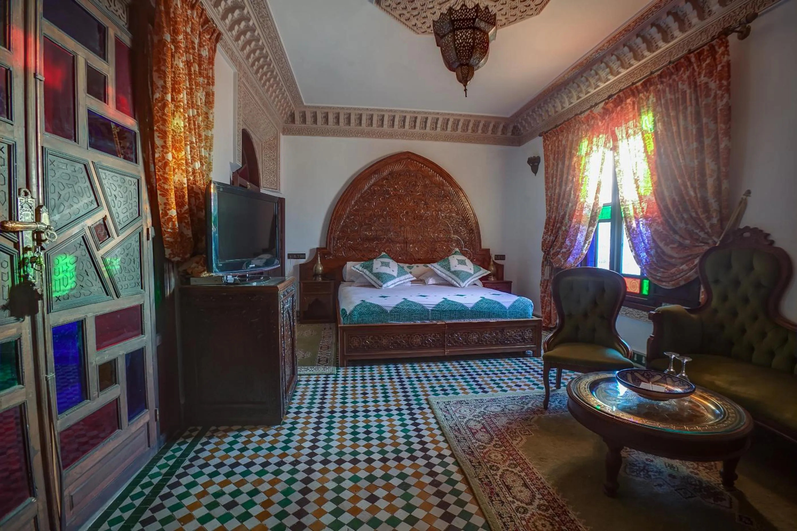 Photo of the whole room, Bed in Riad Salam Fes & Spa