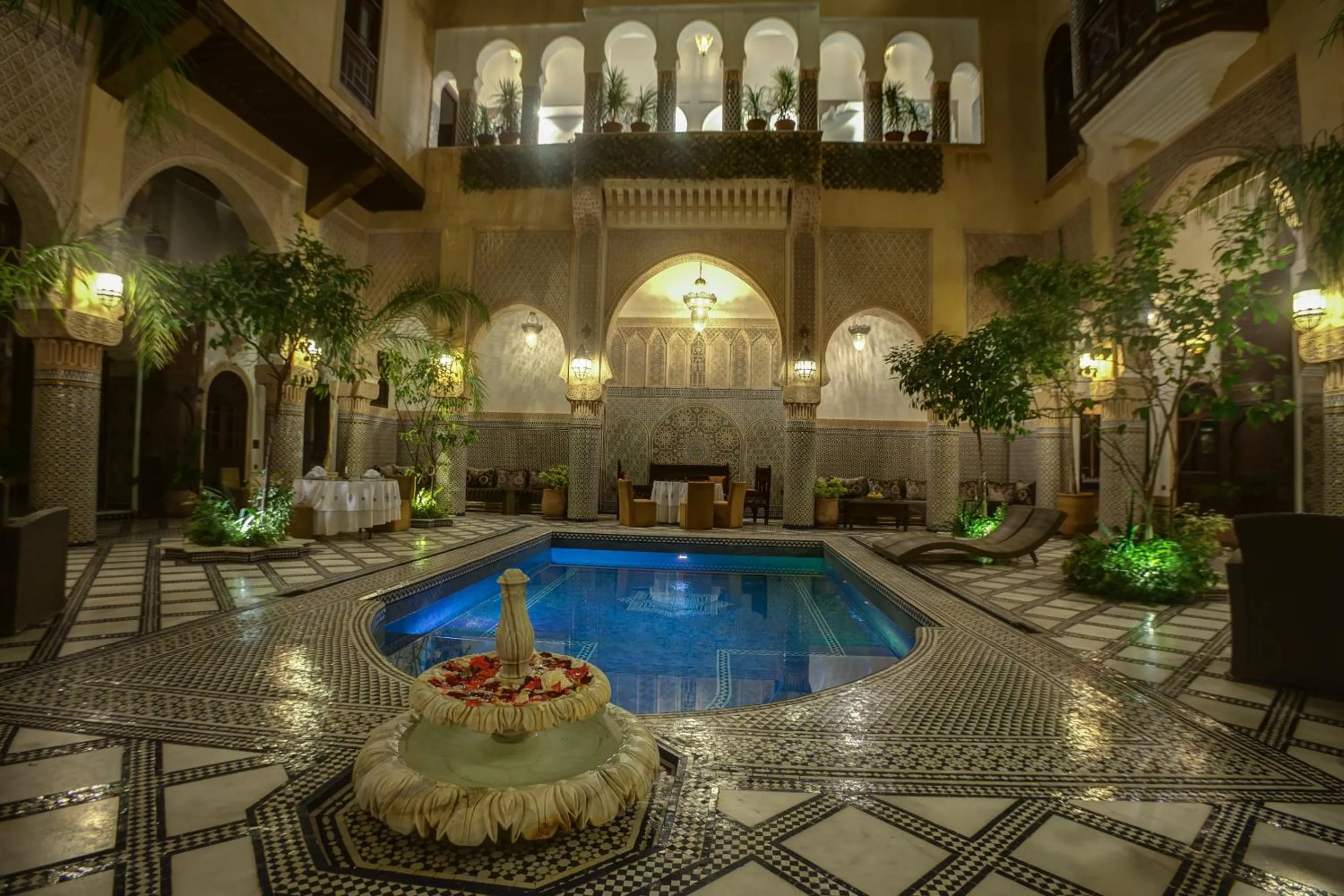 Pool view in Riad Salam Fes & Spa