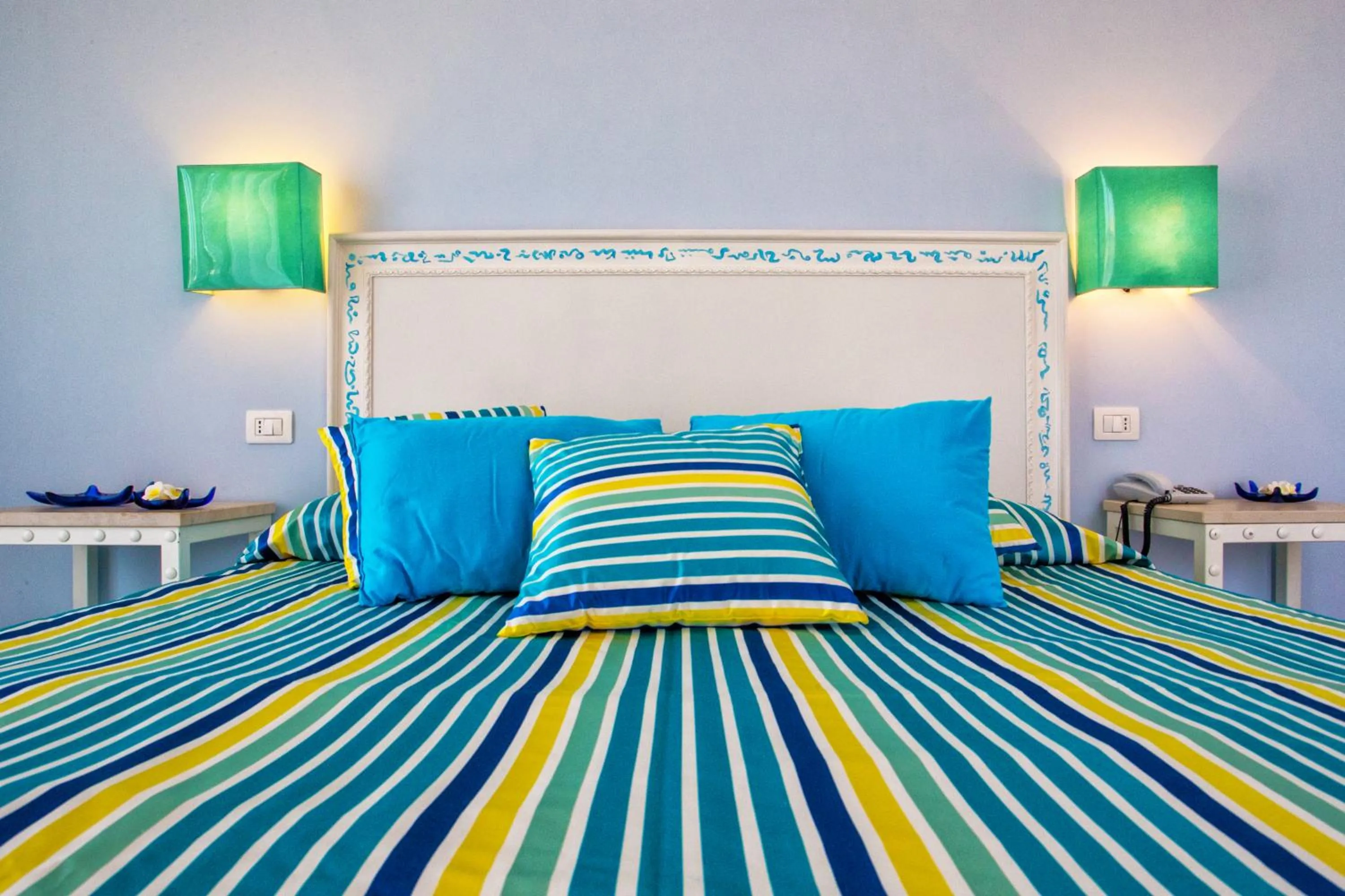 Decorative detail, Bed in Hotel O'scià