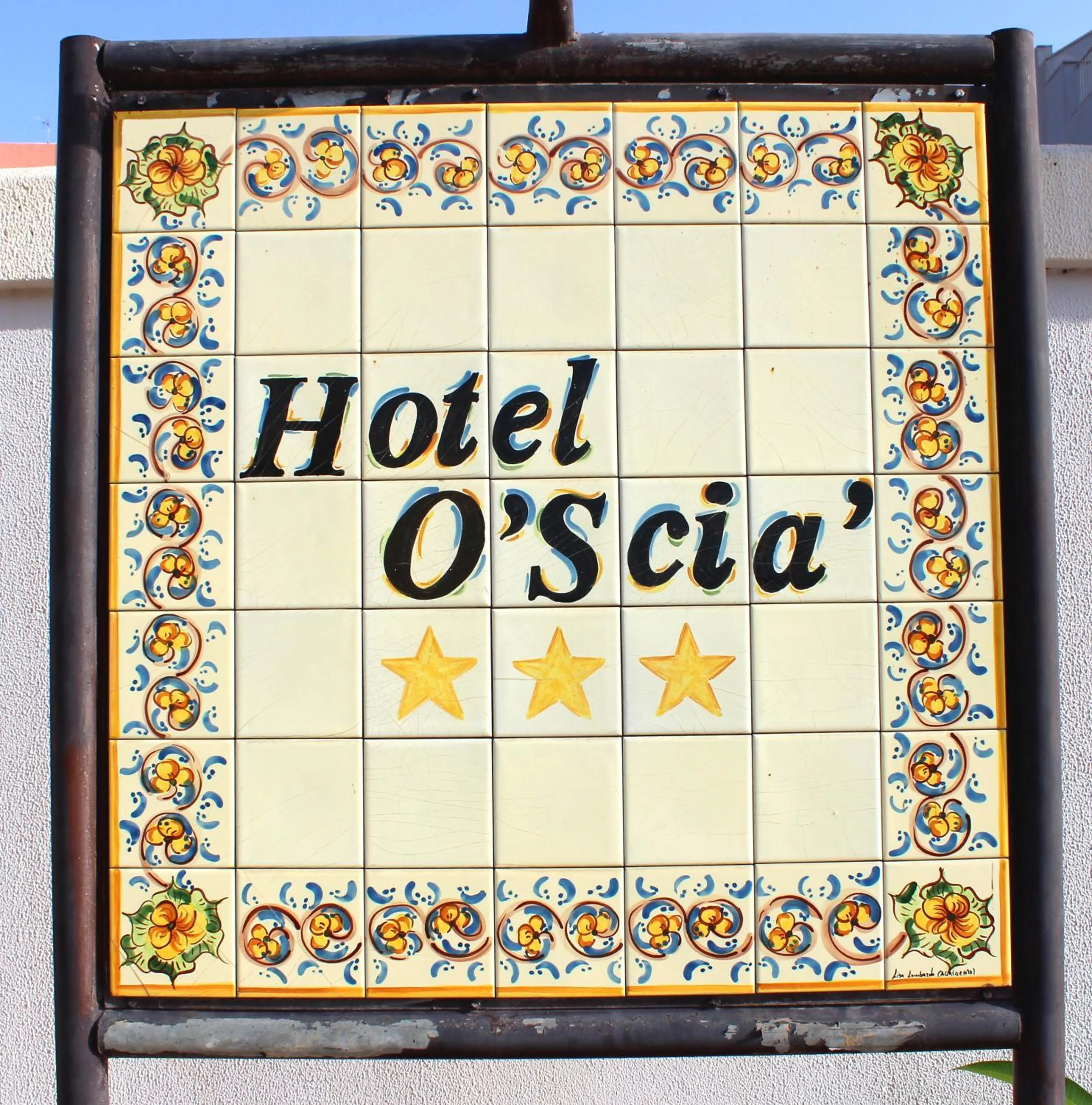 Decorative detail in Hotel O'scià