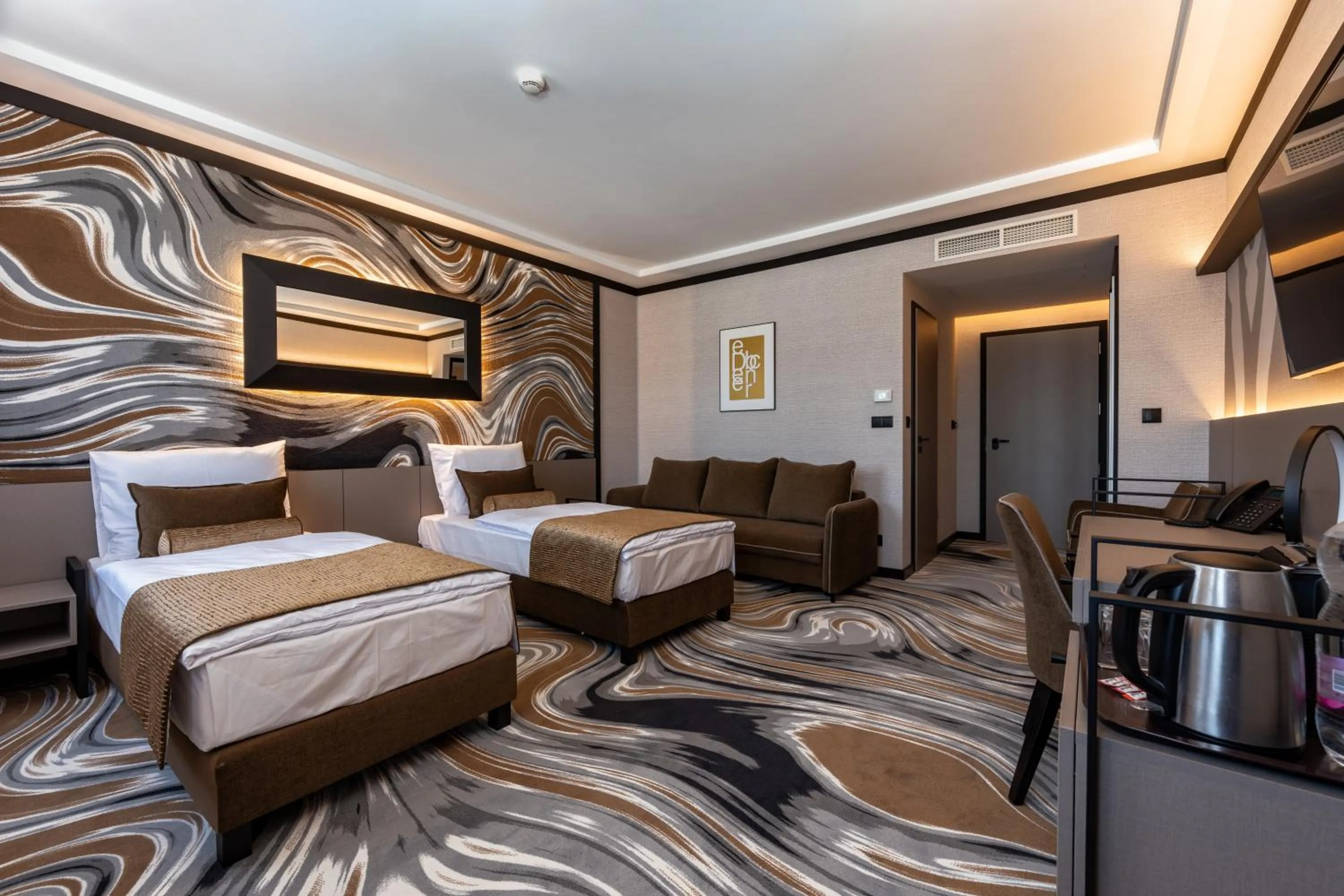 Bed in Hotel Debrecen