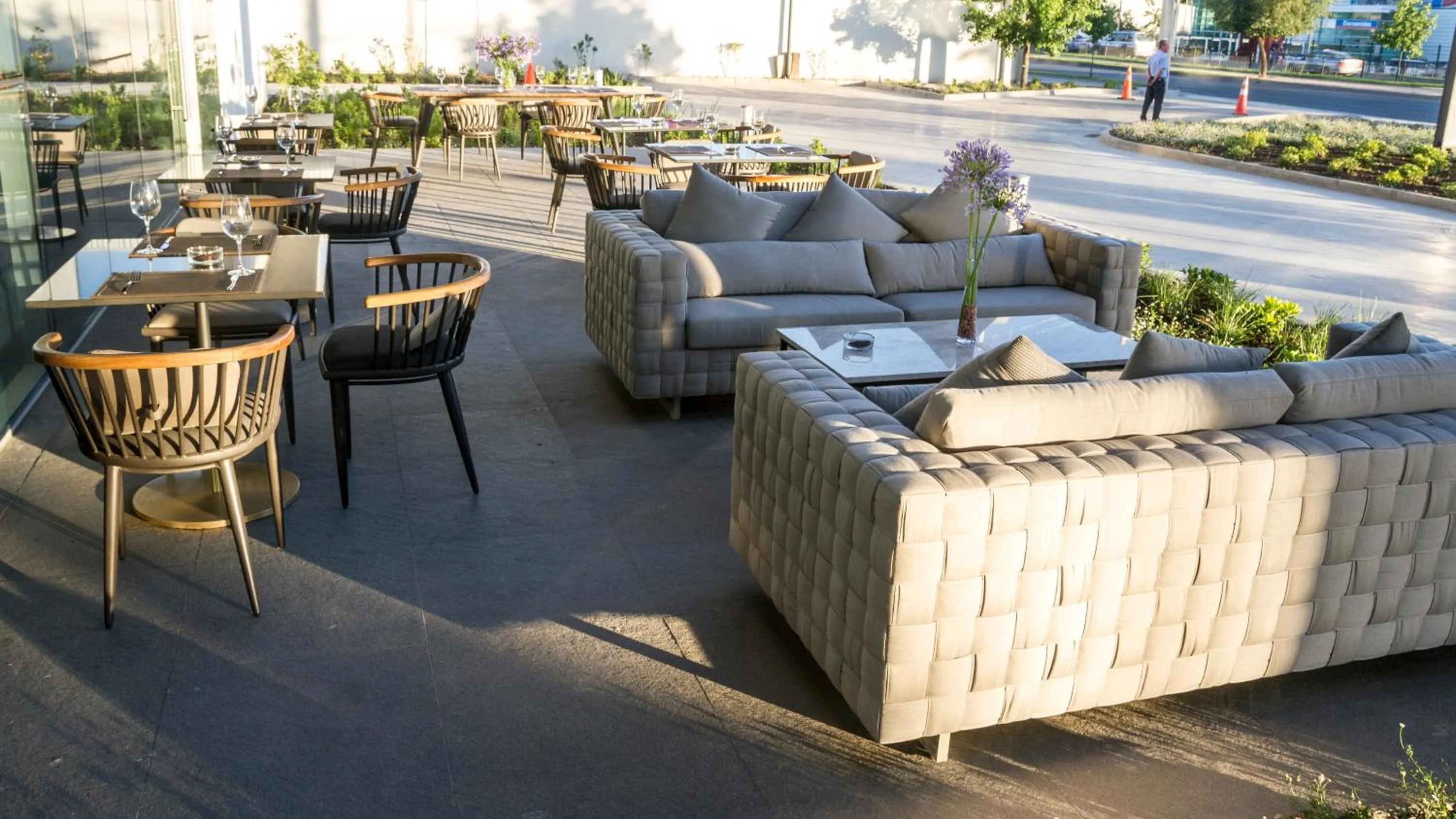 Patio in Hotel Parada Linares