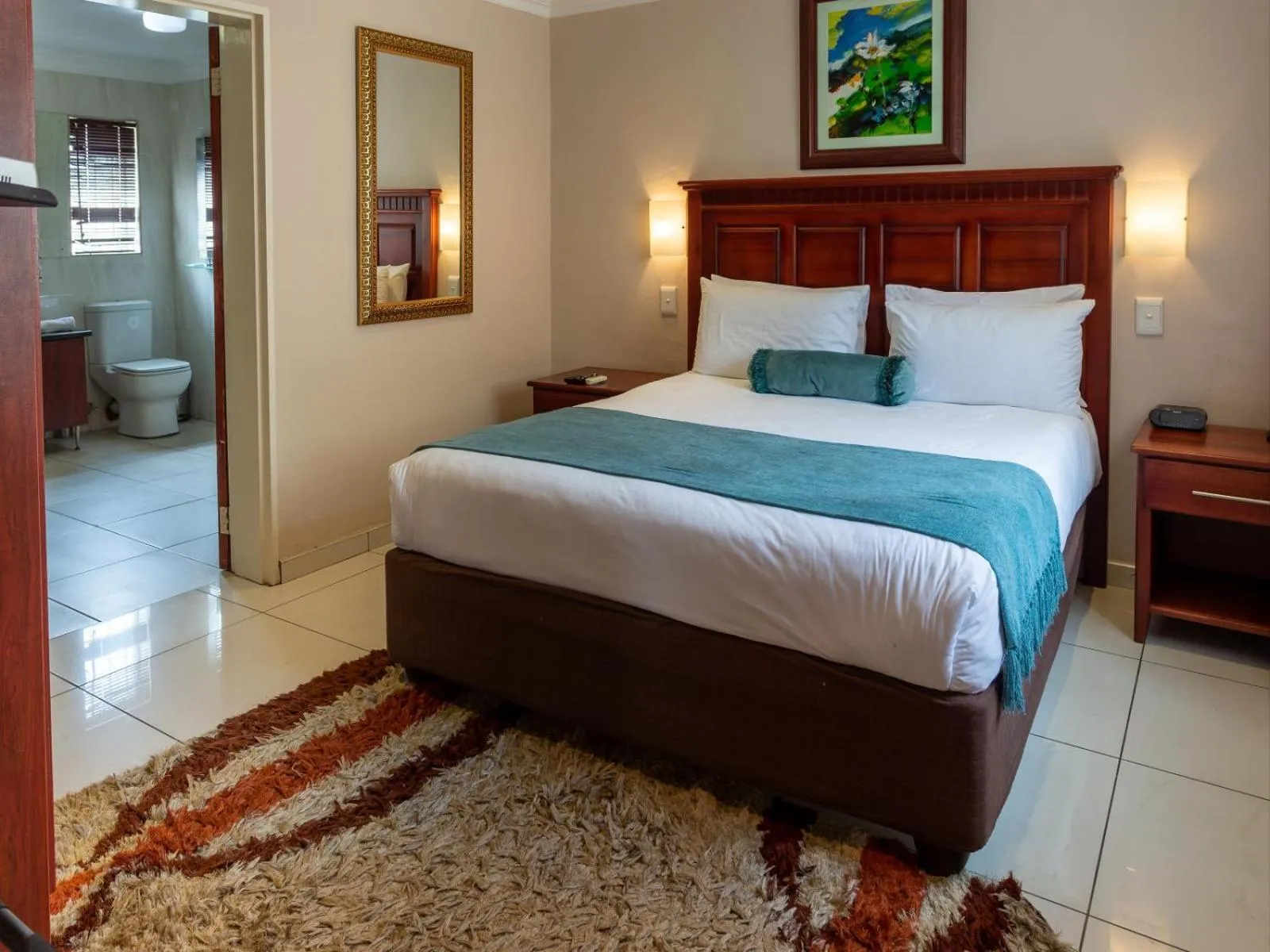 Bed in Global Village Guest House