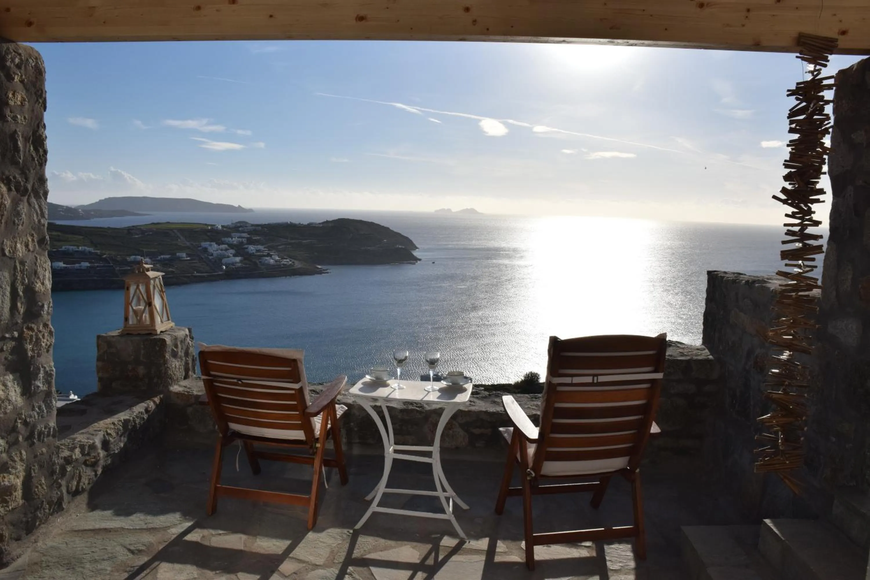 Balcony/Terrace in Andromeda Mykonos Villas & Suites