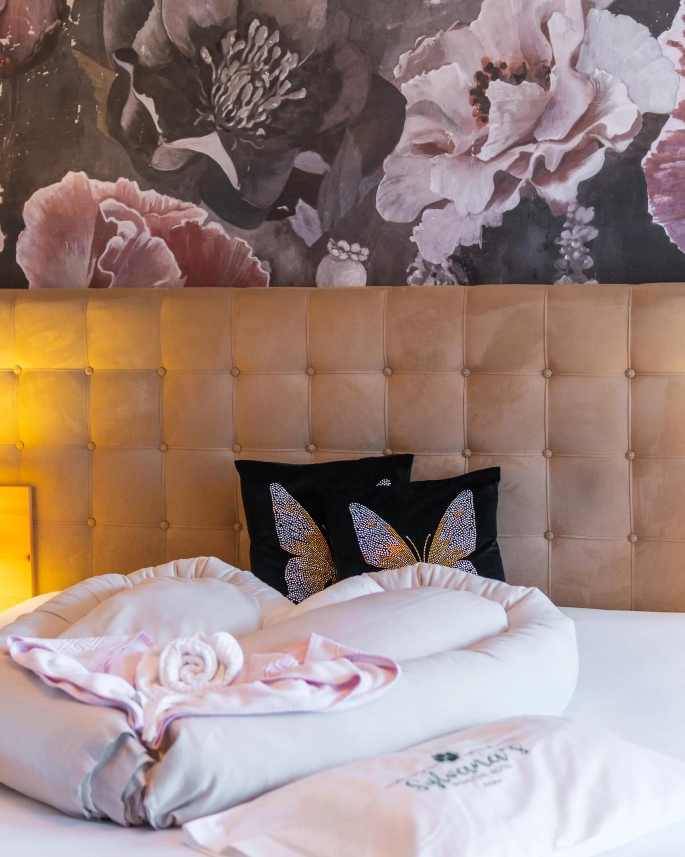 Bed in Sylvana's Wohlfühl Hotel