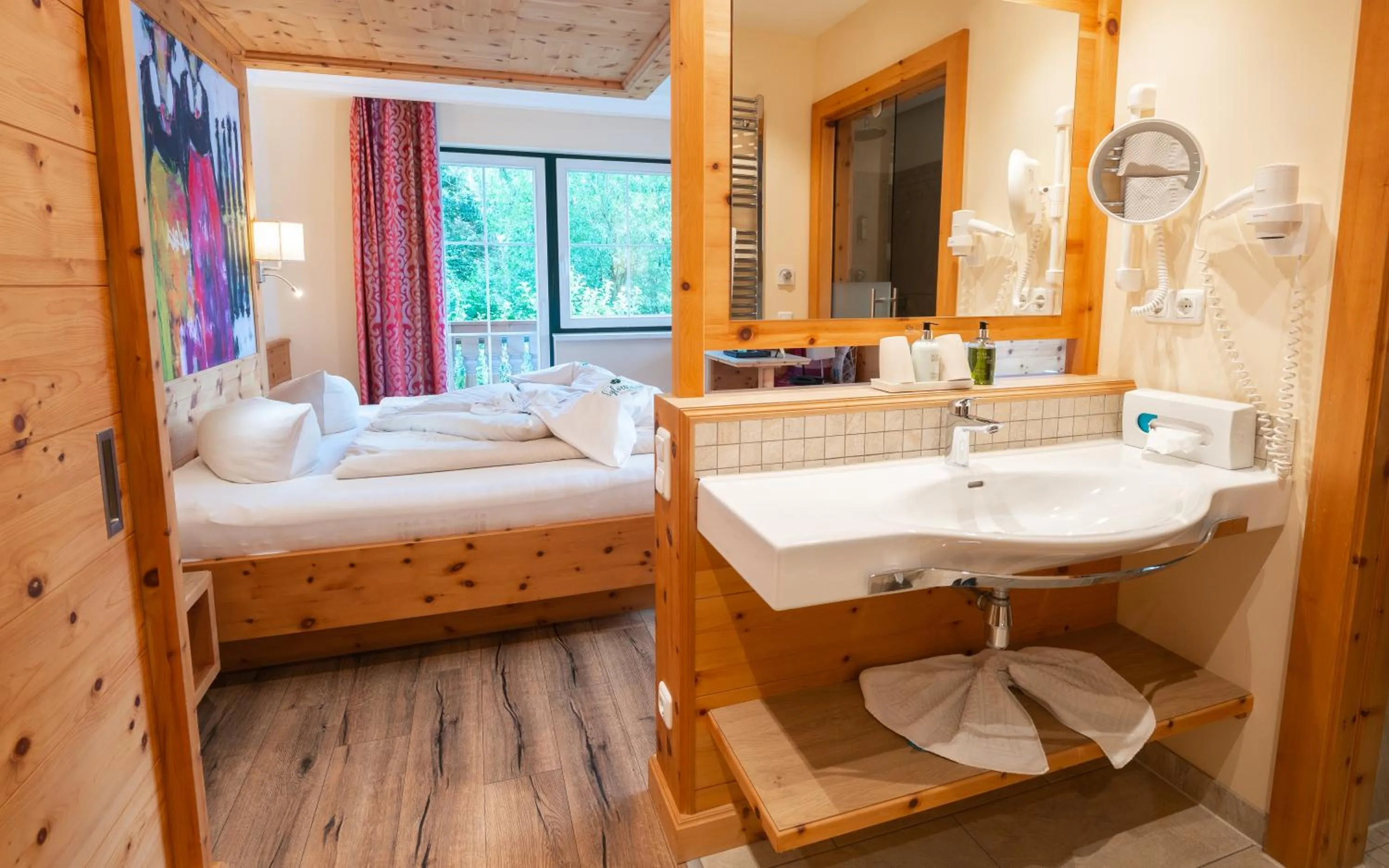 Bed in Sylvana's Wohlfühl Hotel