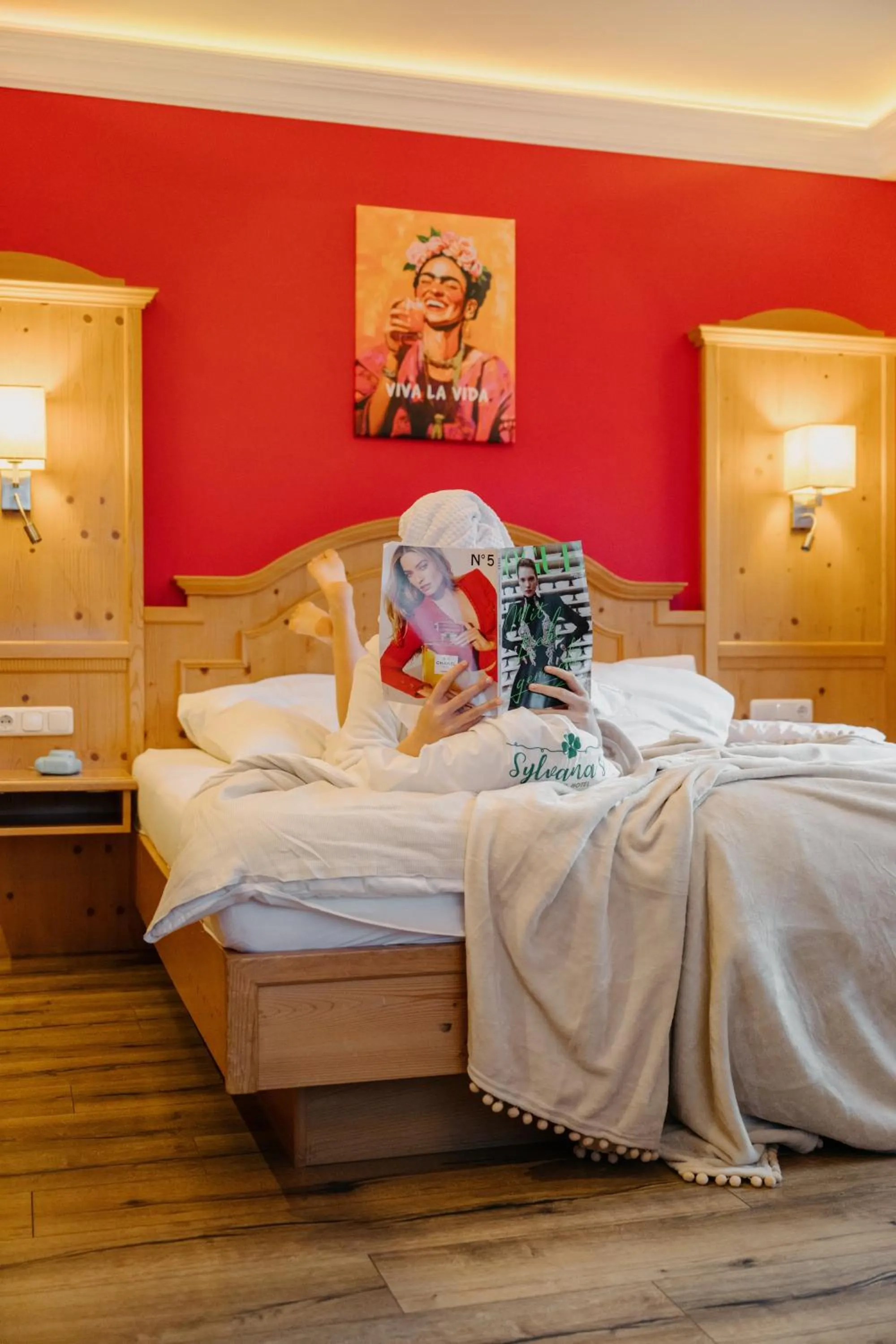 Bed in Sylvana's Wohlfühl Hotel