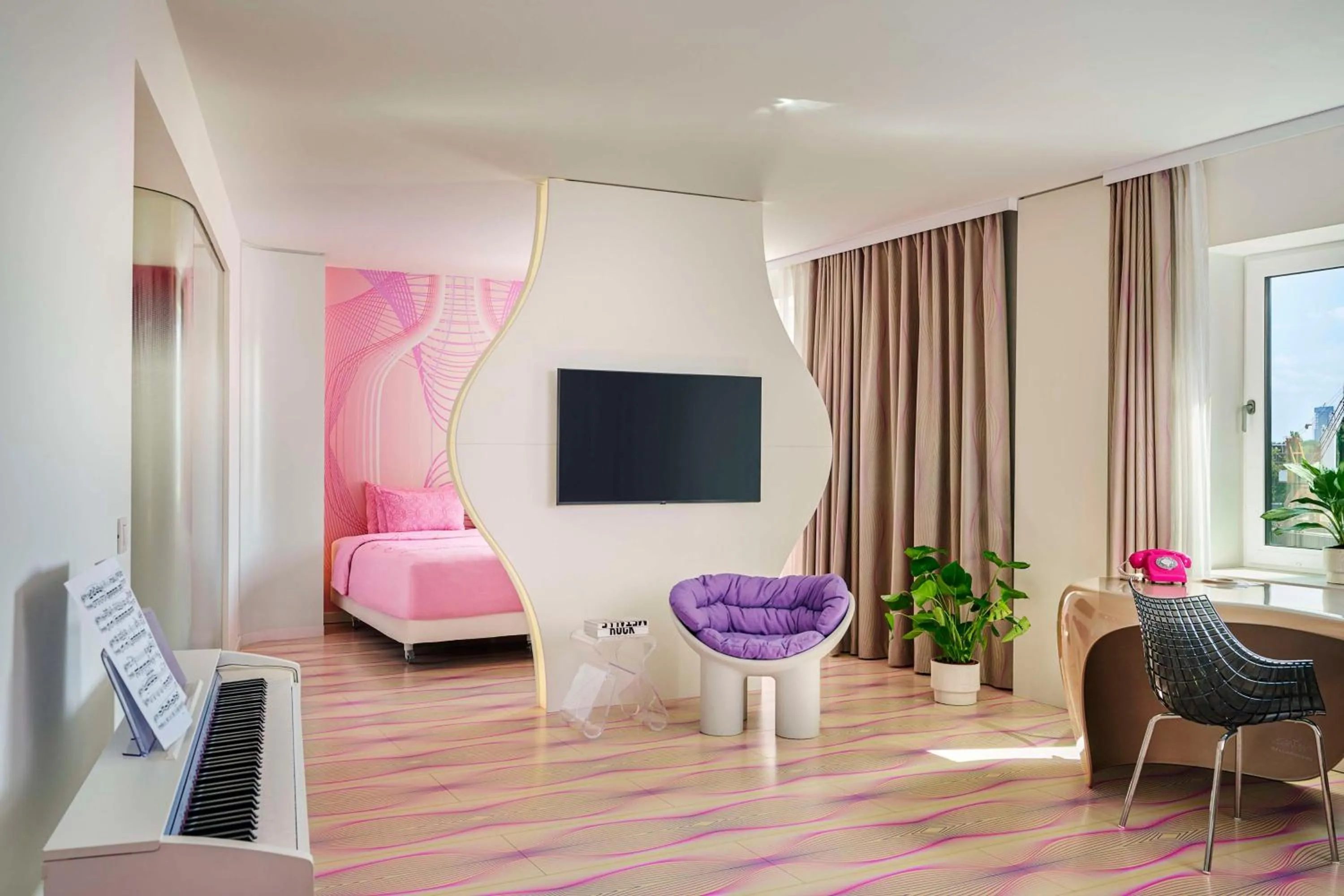 Bedroom, Bed in nhow Berlin