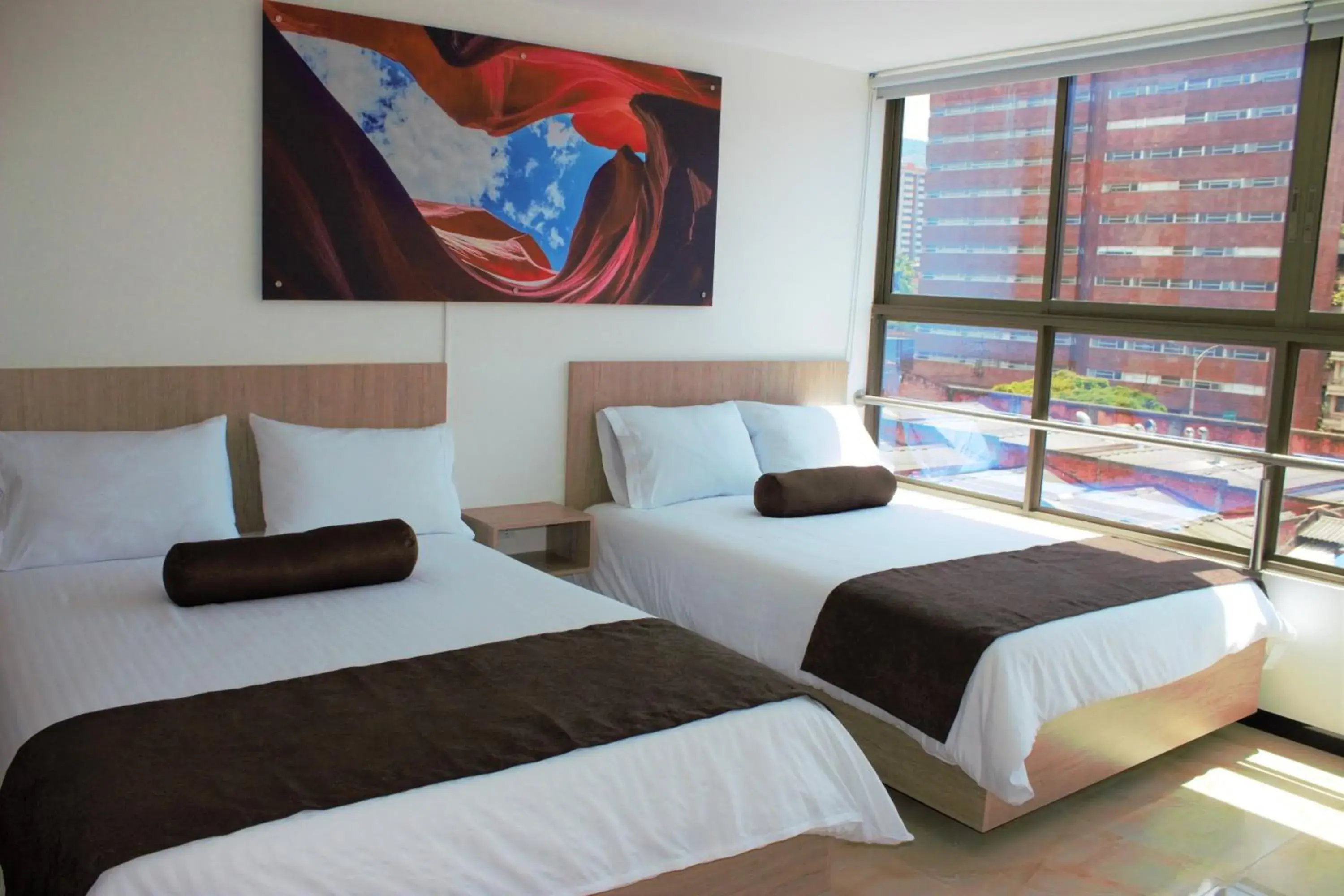 Double Room with Two Double Beds in Hotel Med Estadio Double Room with Two Double Beds in Hotel Med Estadio