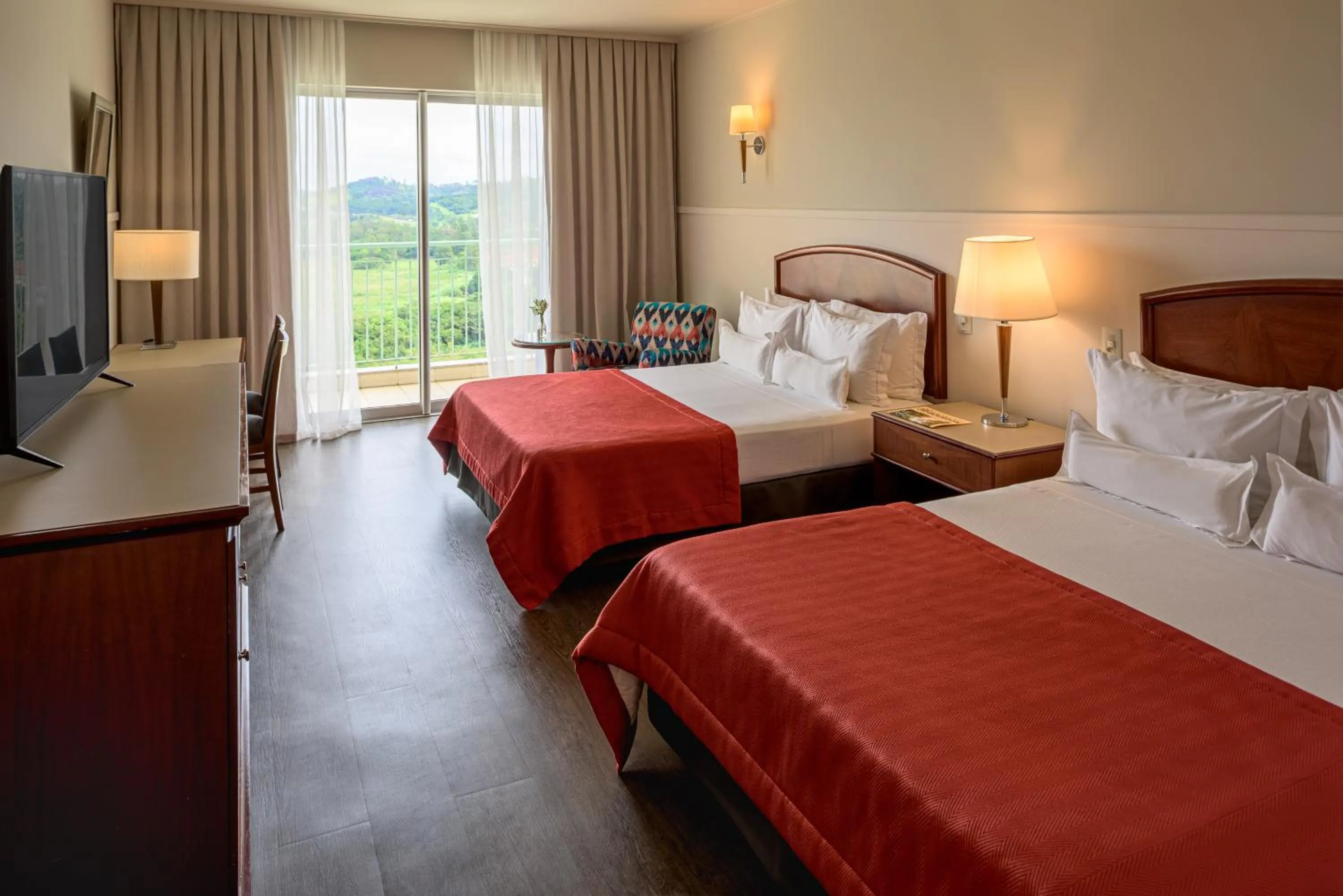 Bed in Bourbon Resort Atibaia