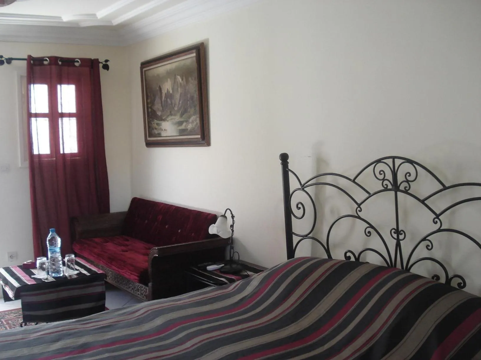 Decorative detail, Bed in Riad Marlinea