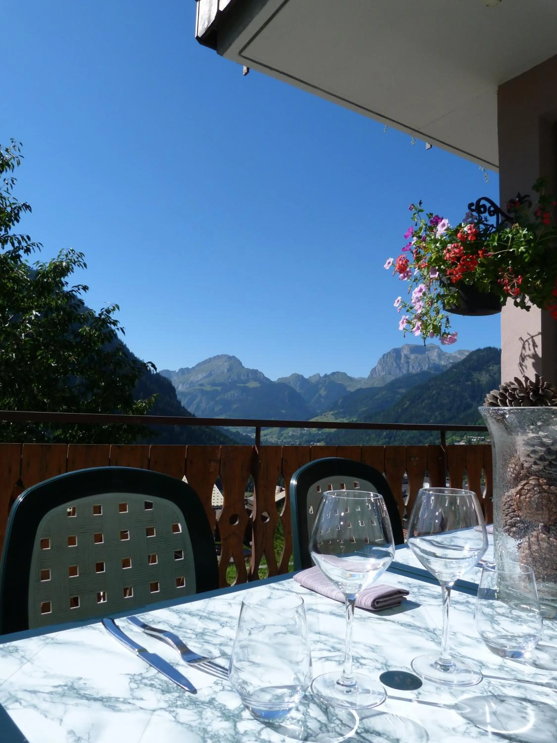 Balcony/Terrace in Hôtel Belalp