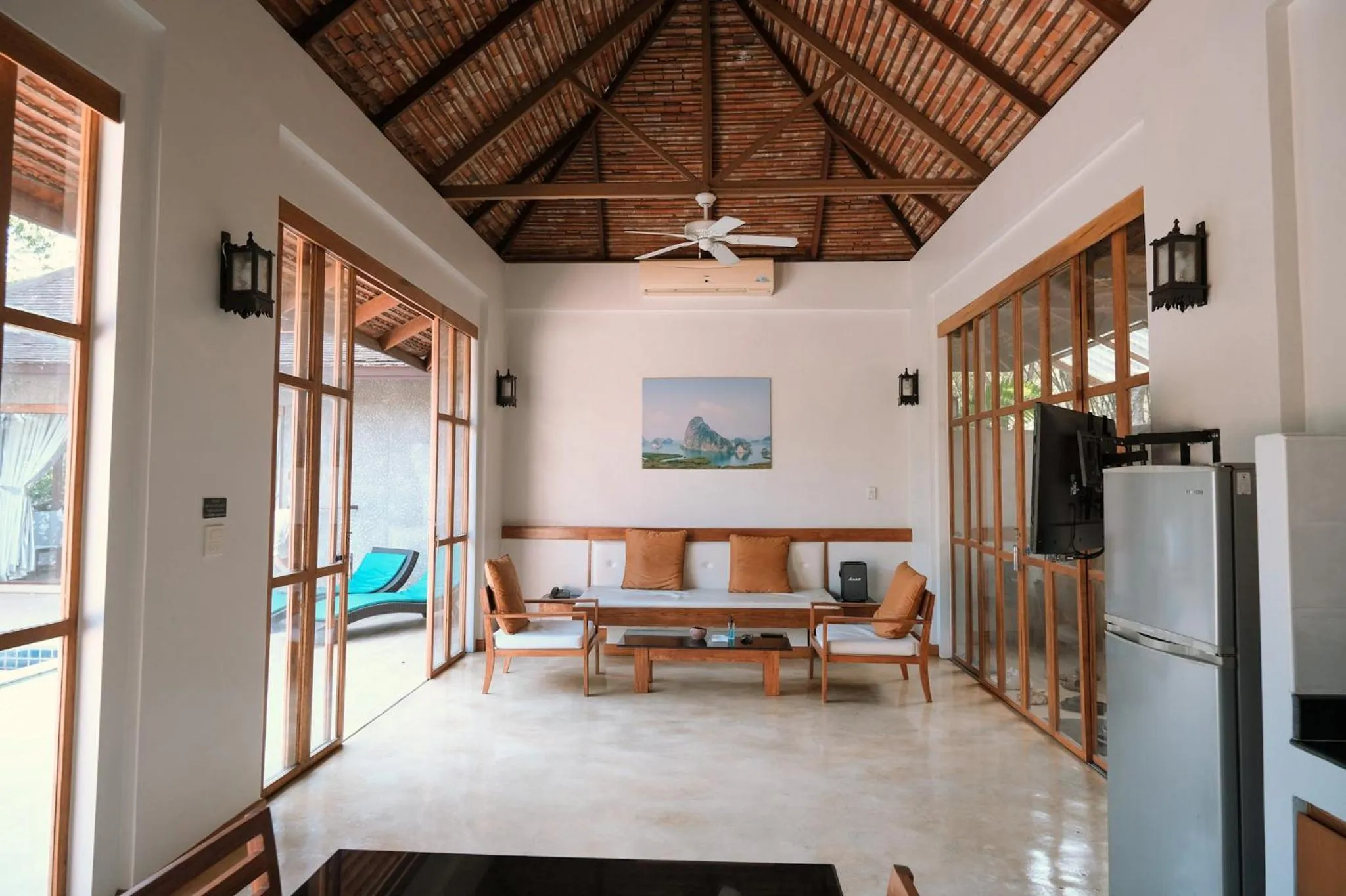 Seating area in Bor Saen Pool Villa