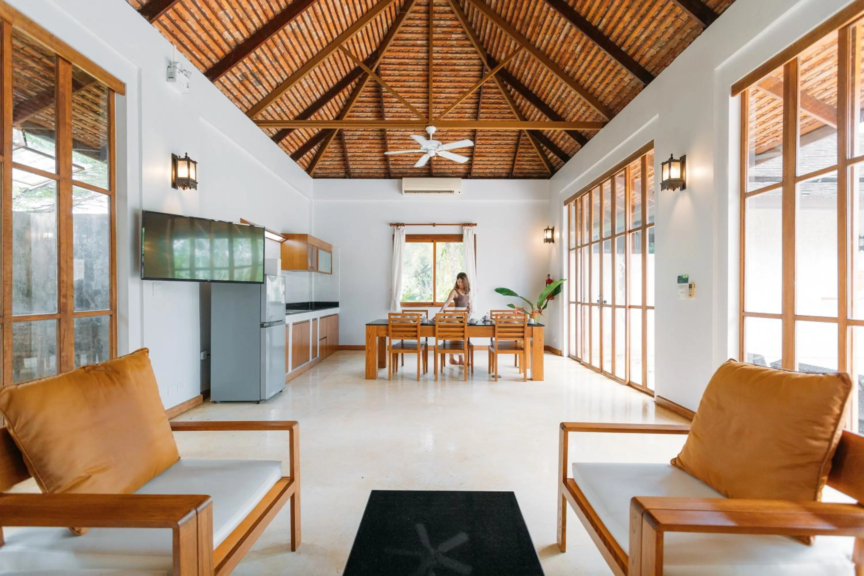 Living room in Bor Saen Pool Villa