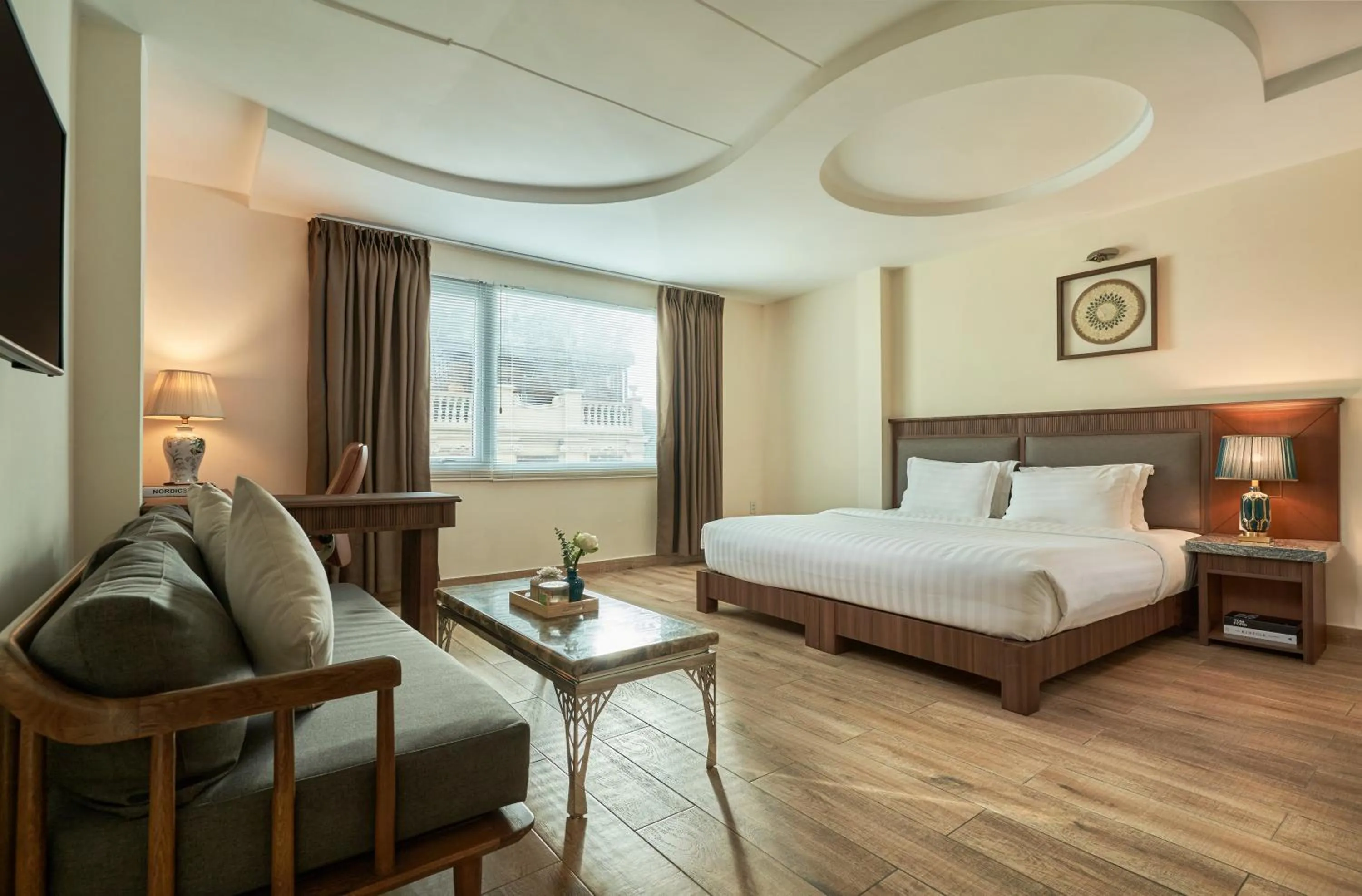 Bed in Blue Diamond Hotel