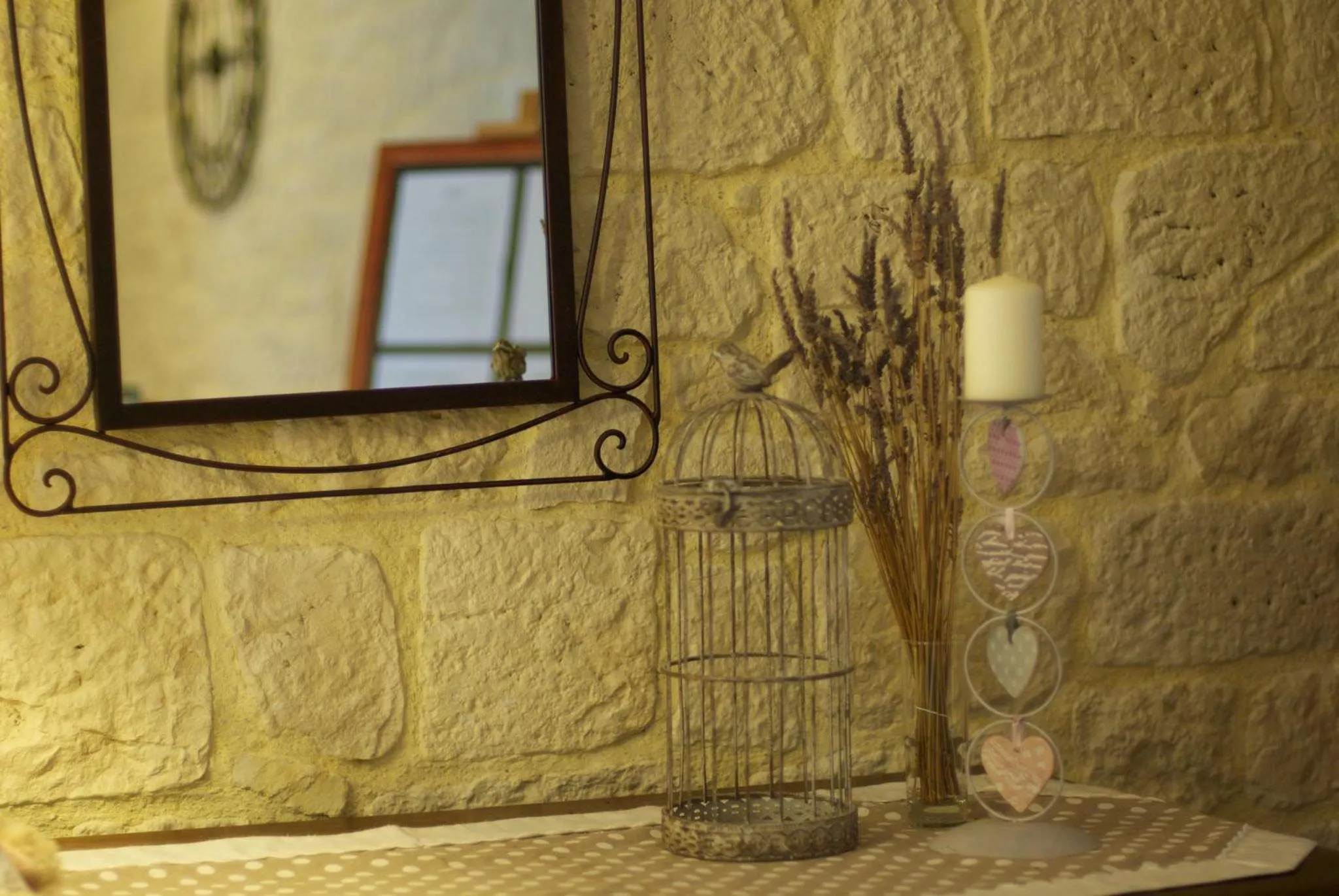 Decorative detail in Logis Hotel Restaurant La Porte des Cévennes