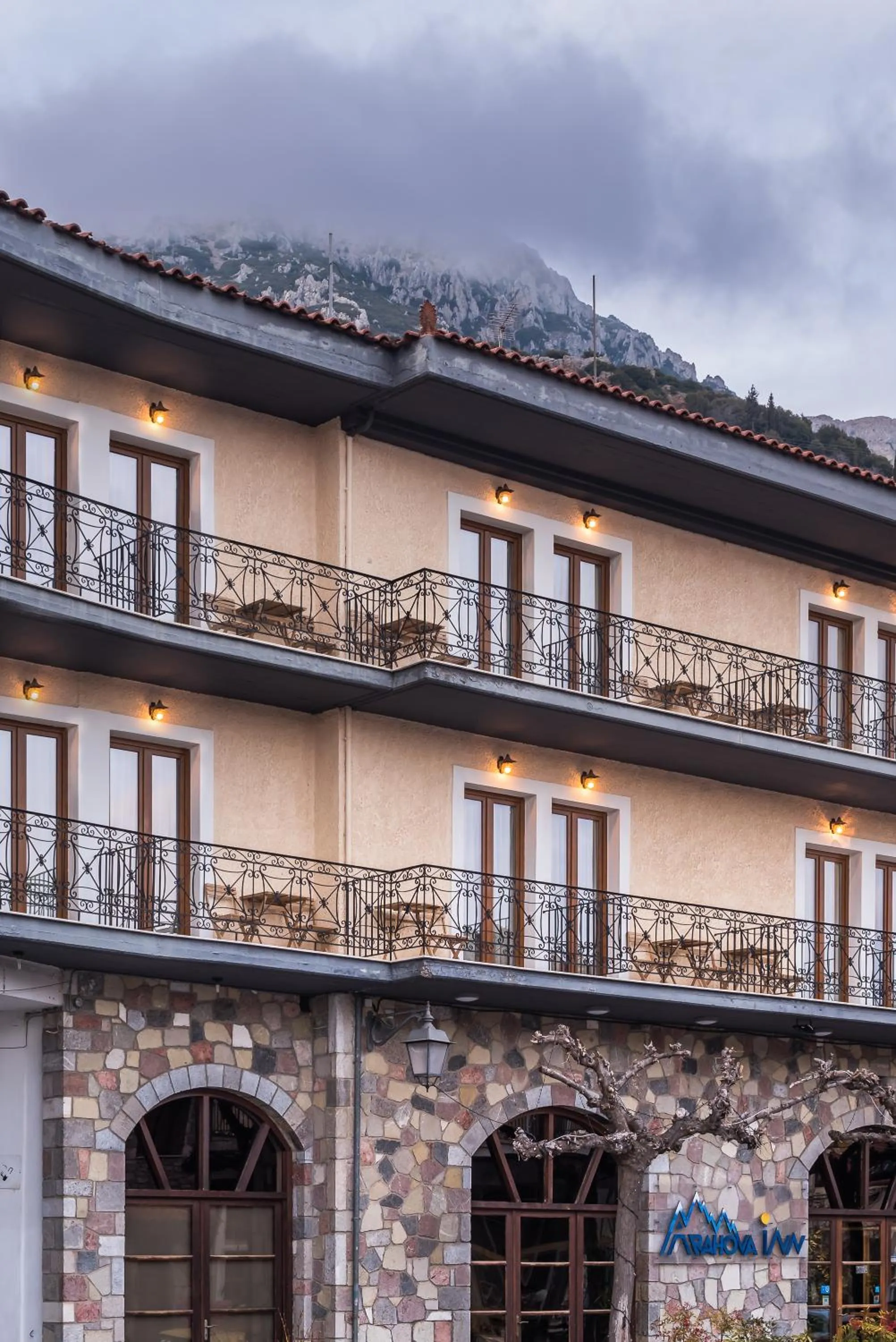 Property building in Arahova Inn Hotel