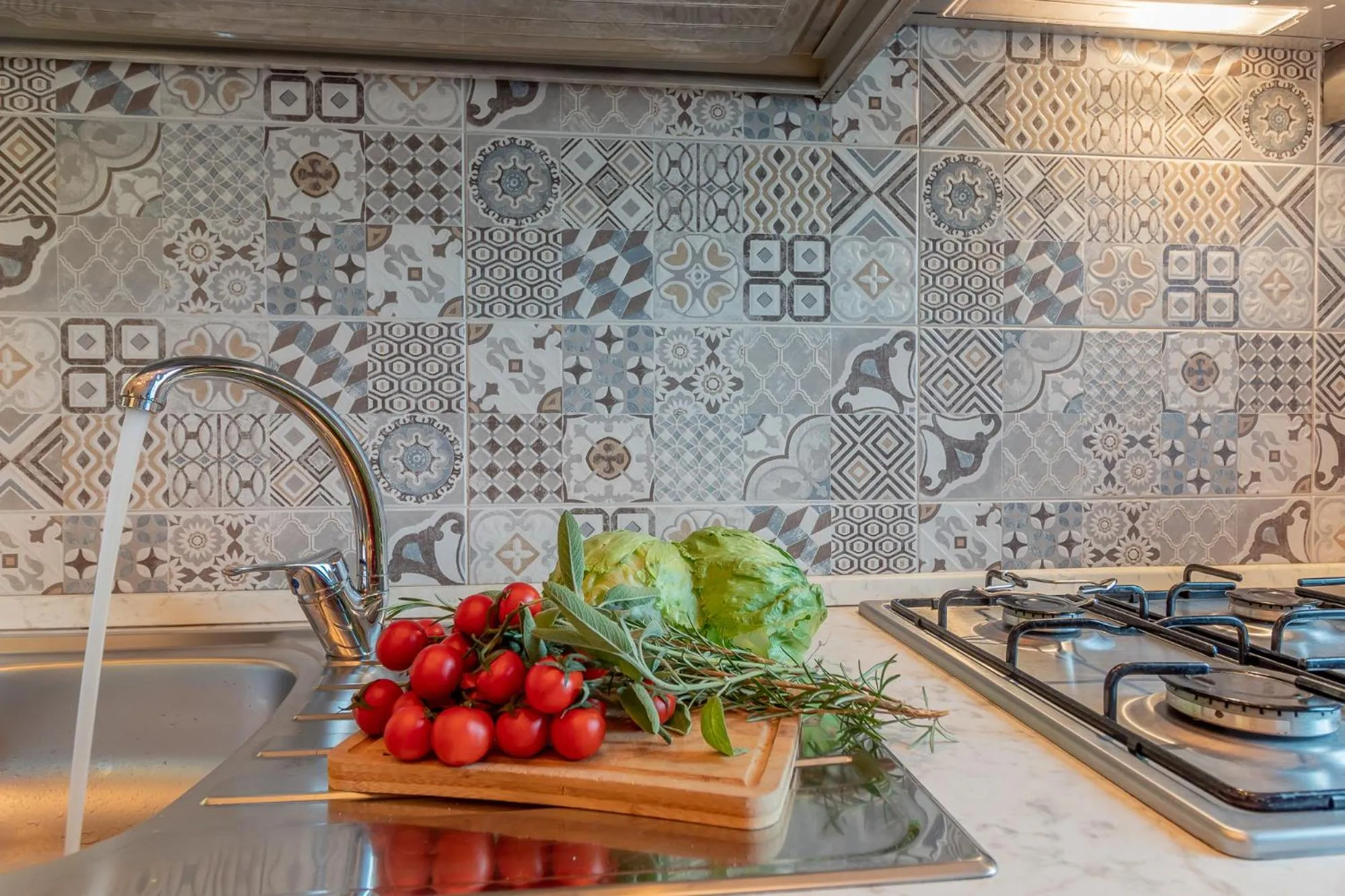 Kitchen or kitchenette in La Casa Rosa