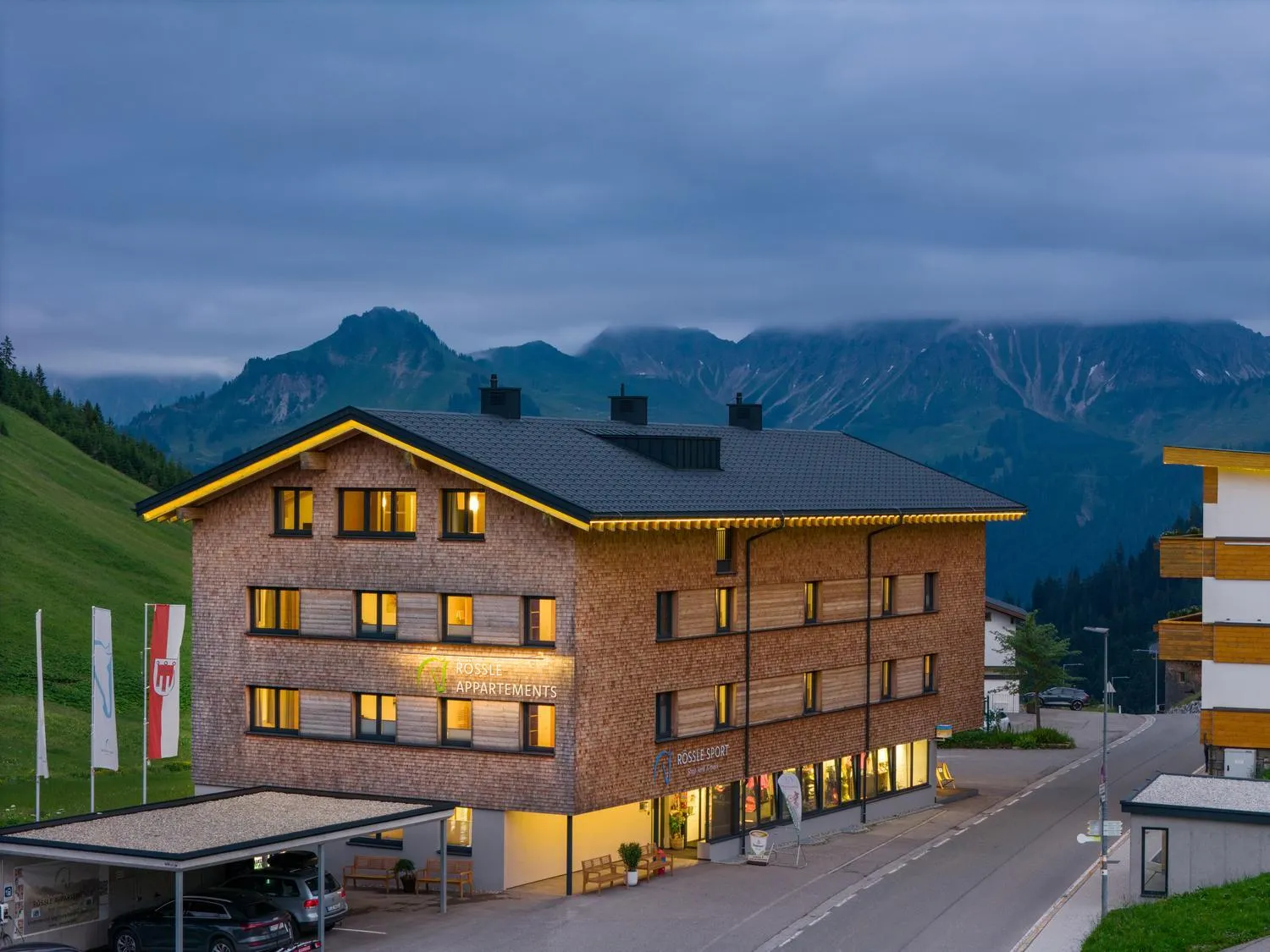 Property building in Rössle Appartements und Sport Rössle Skiverleih & Sportgeschäft