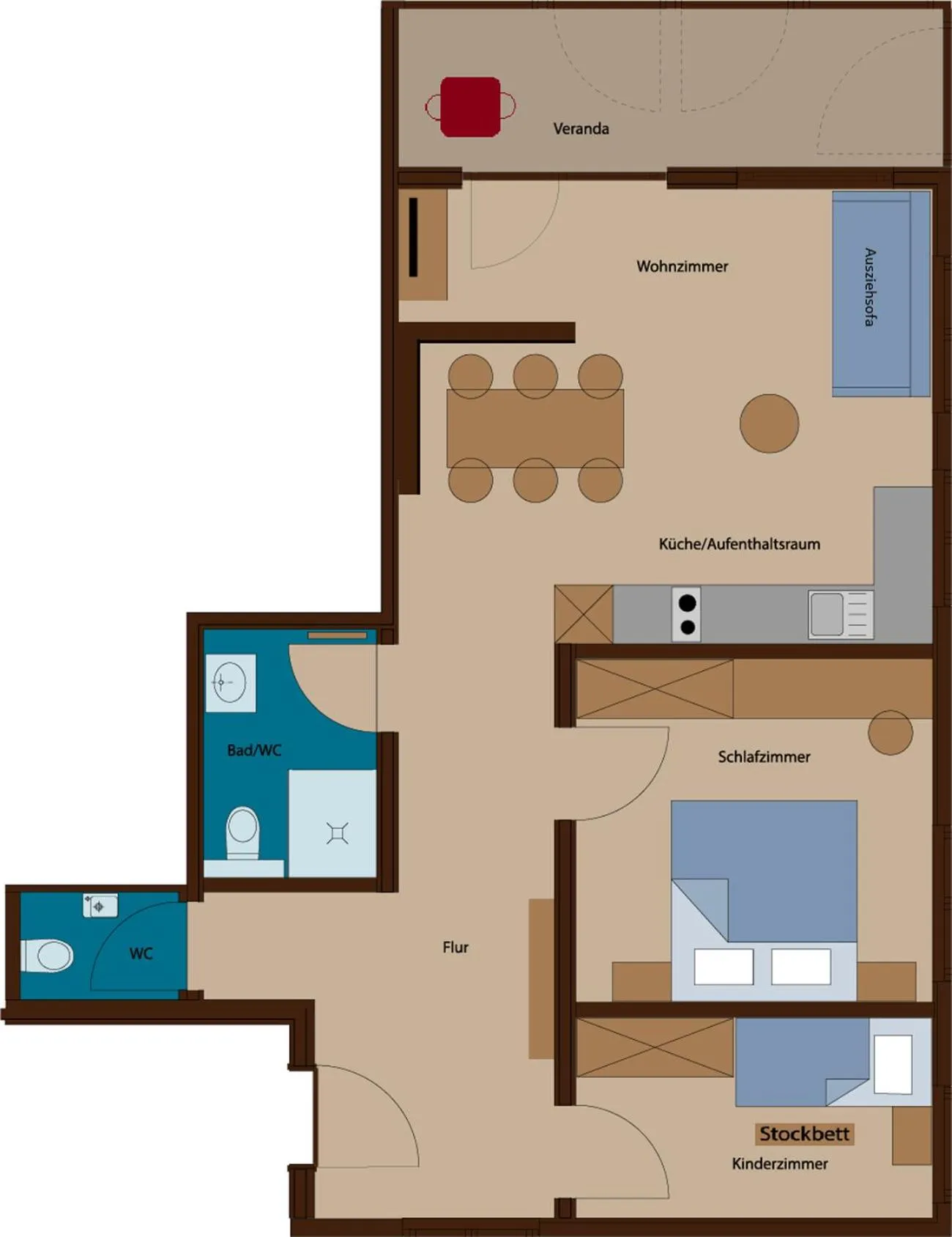 Photo of the whole room in Rössle Appartements und Sport Rössle Skiverleih & Sportgeschäft