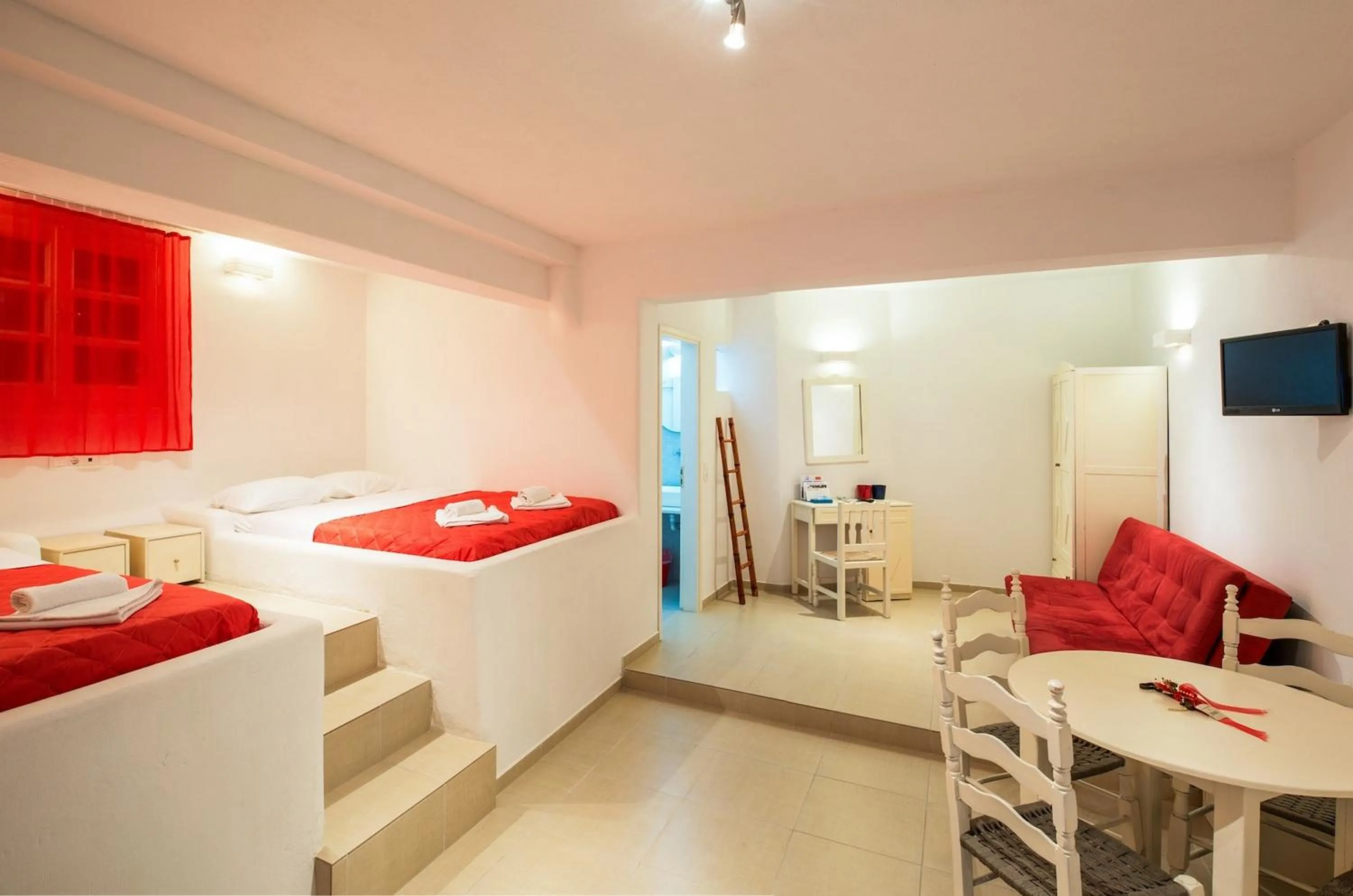 Photo of the whole room, Bed in Artemoula's Studios