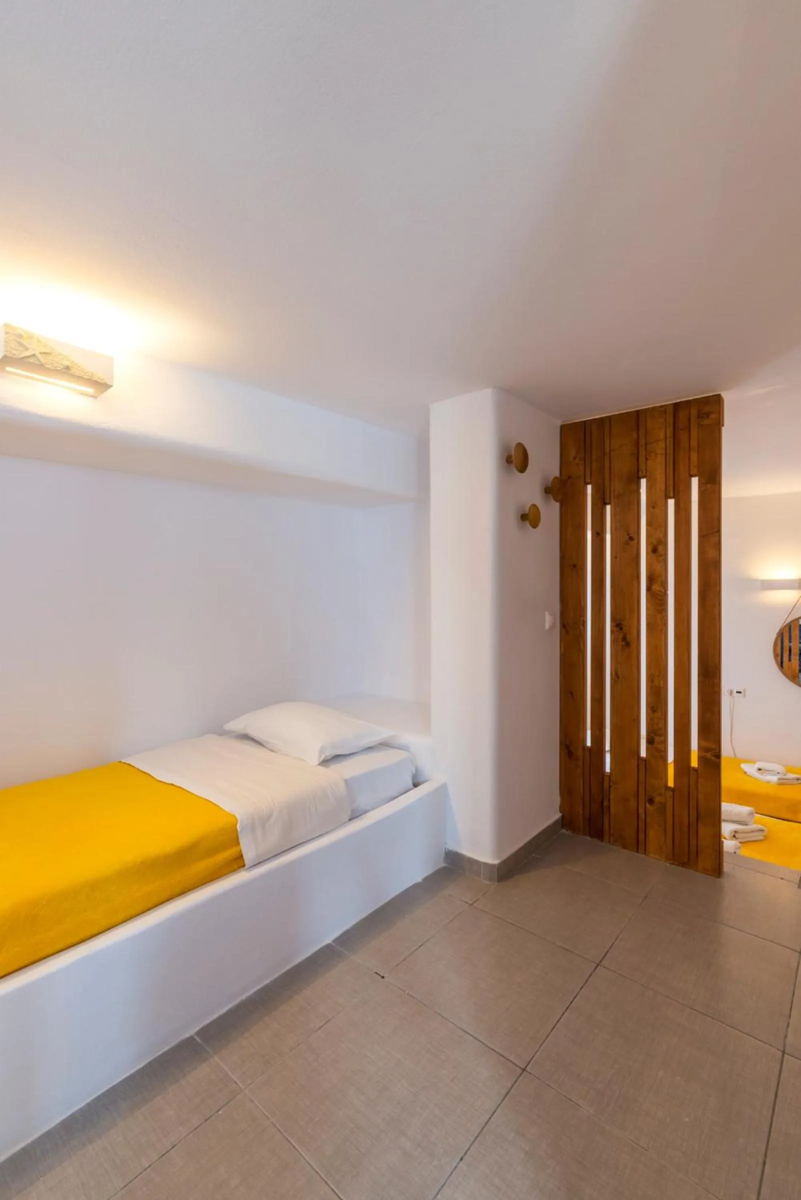 Bed in Artemoula's Studios