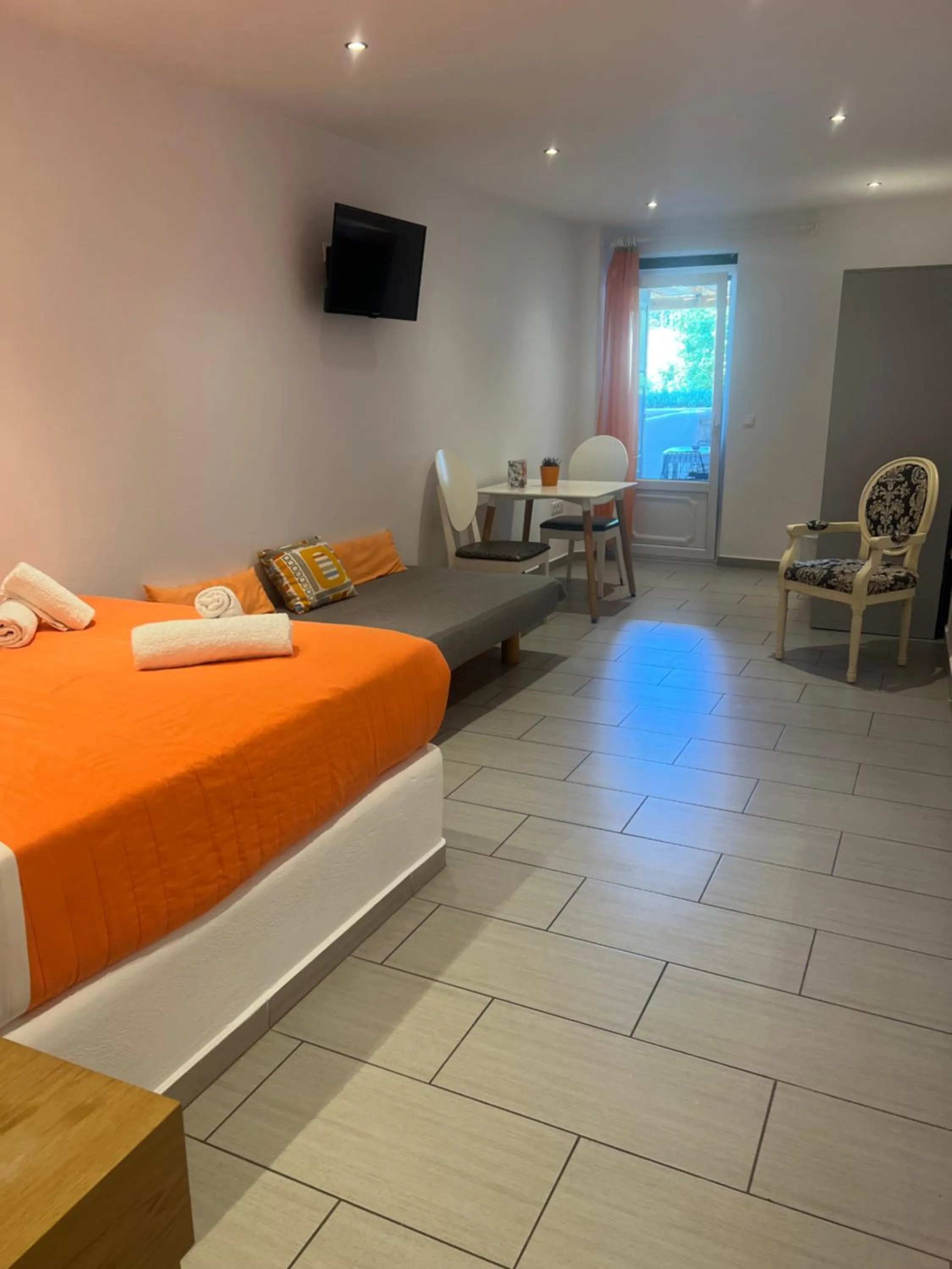 Bed in Artemoula's Studios