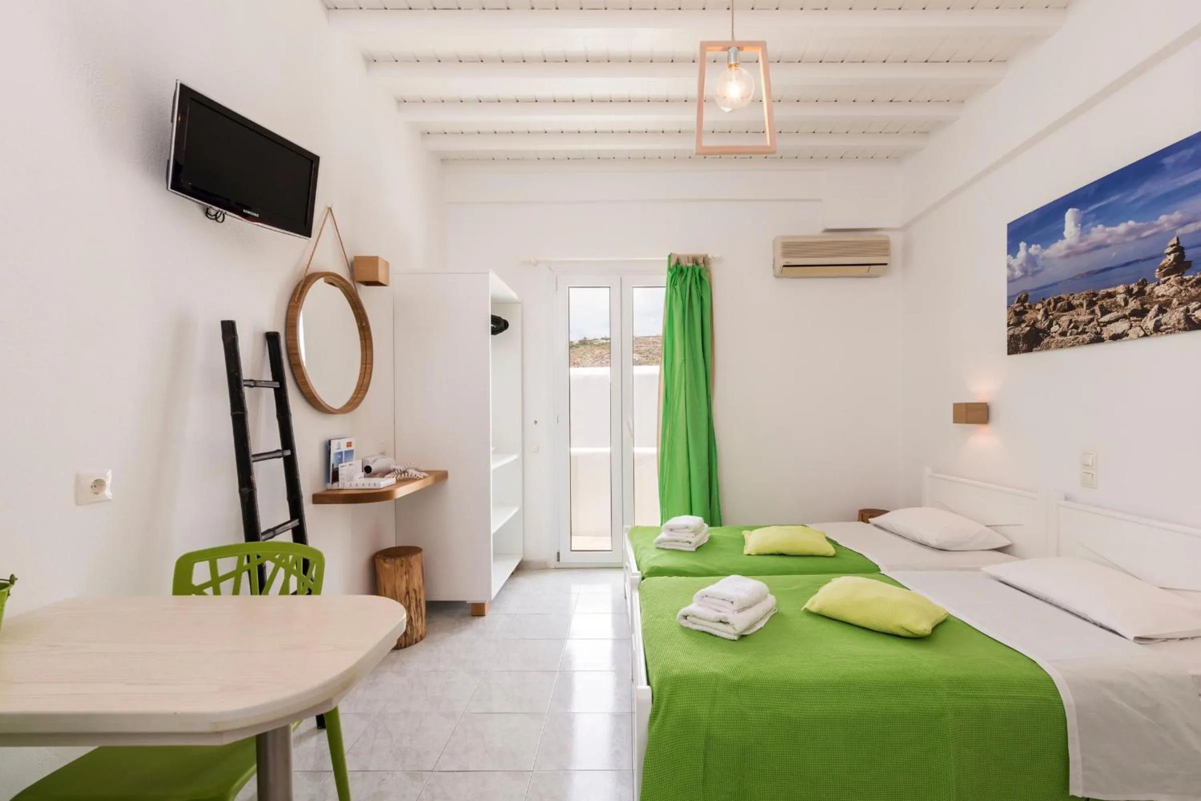 Photo of the whole room, Bed in Artemoula's Studios