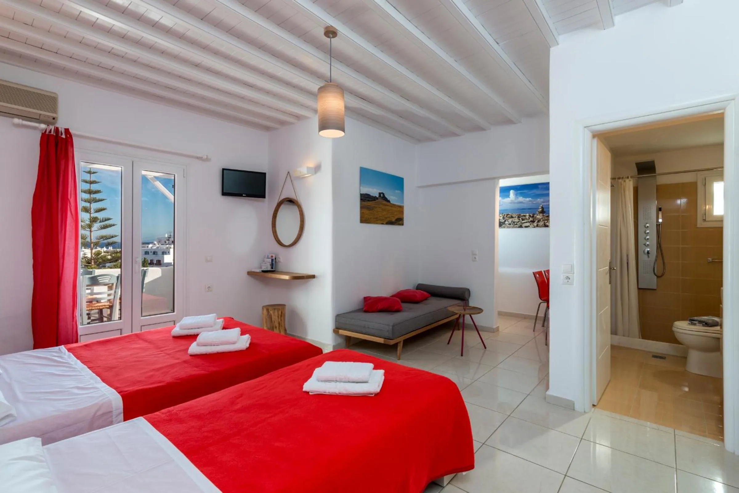 Bedroom, Bed in Artemoula's Studios