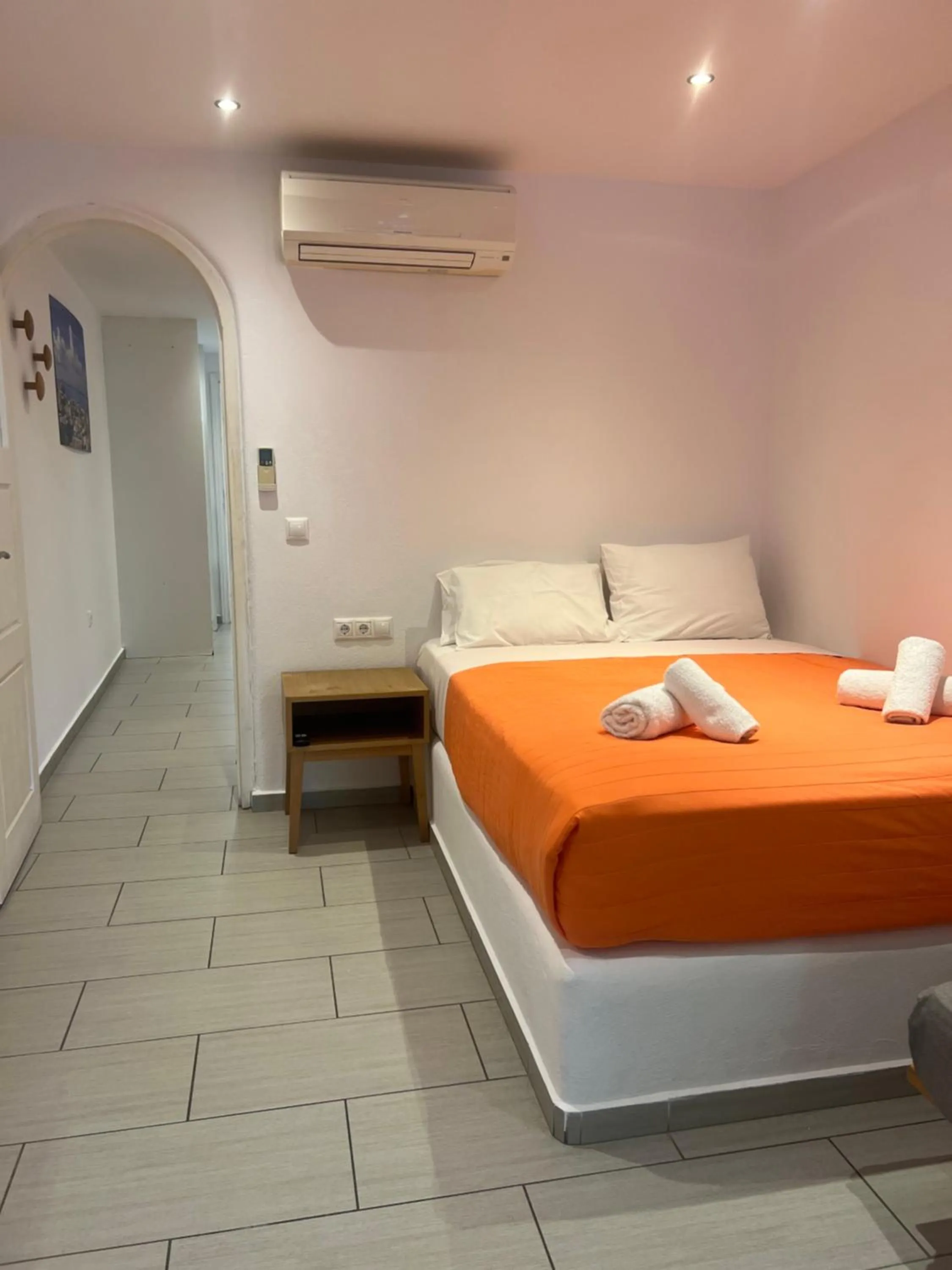 Bed in Artemoula's Studios