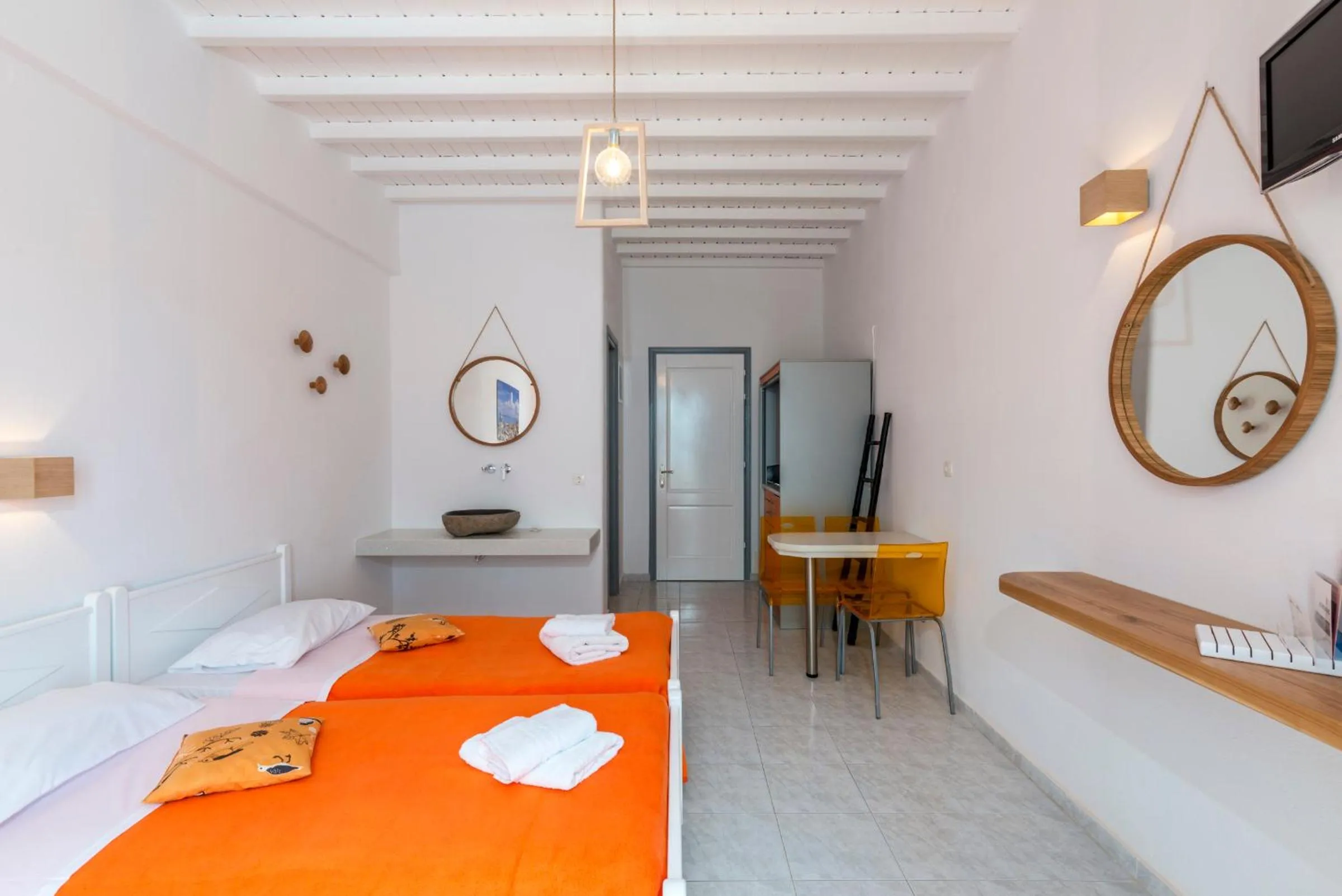 Photo of the whole room, Bed in Artemoula's Studios