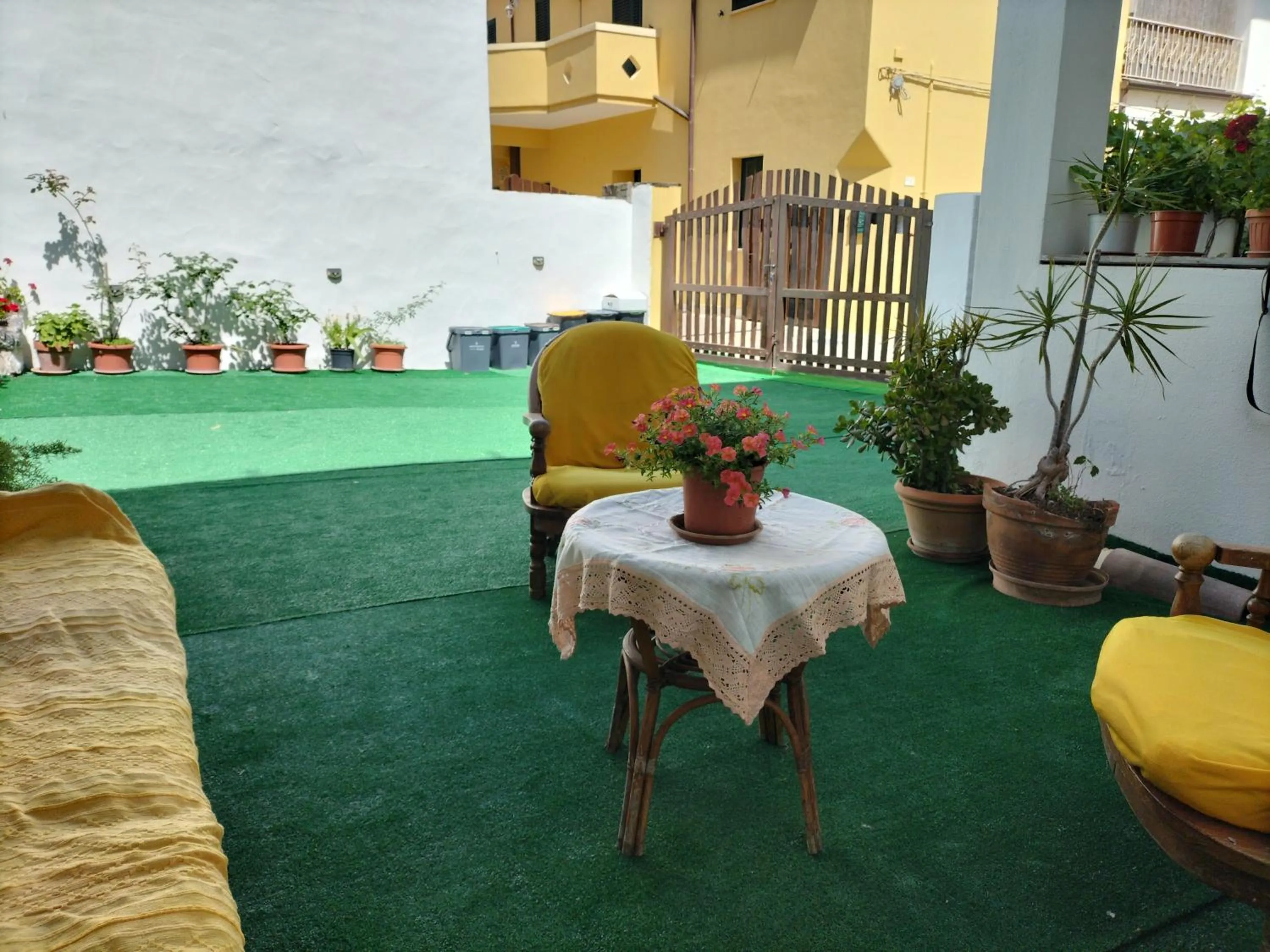 Garden view in The square