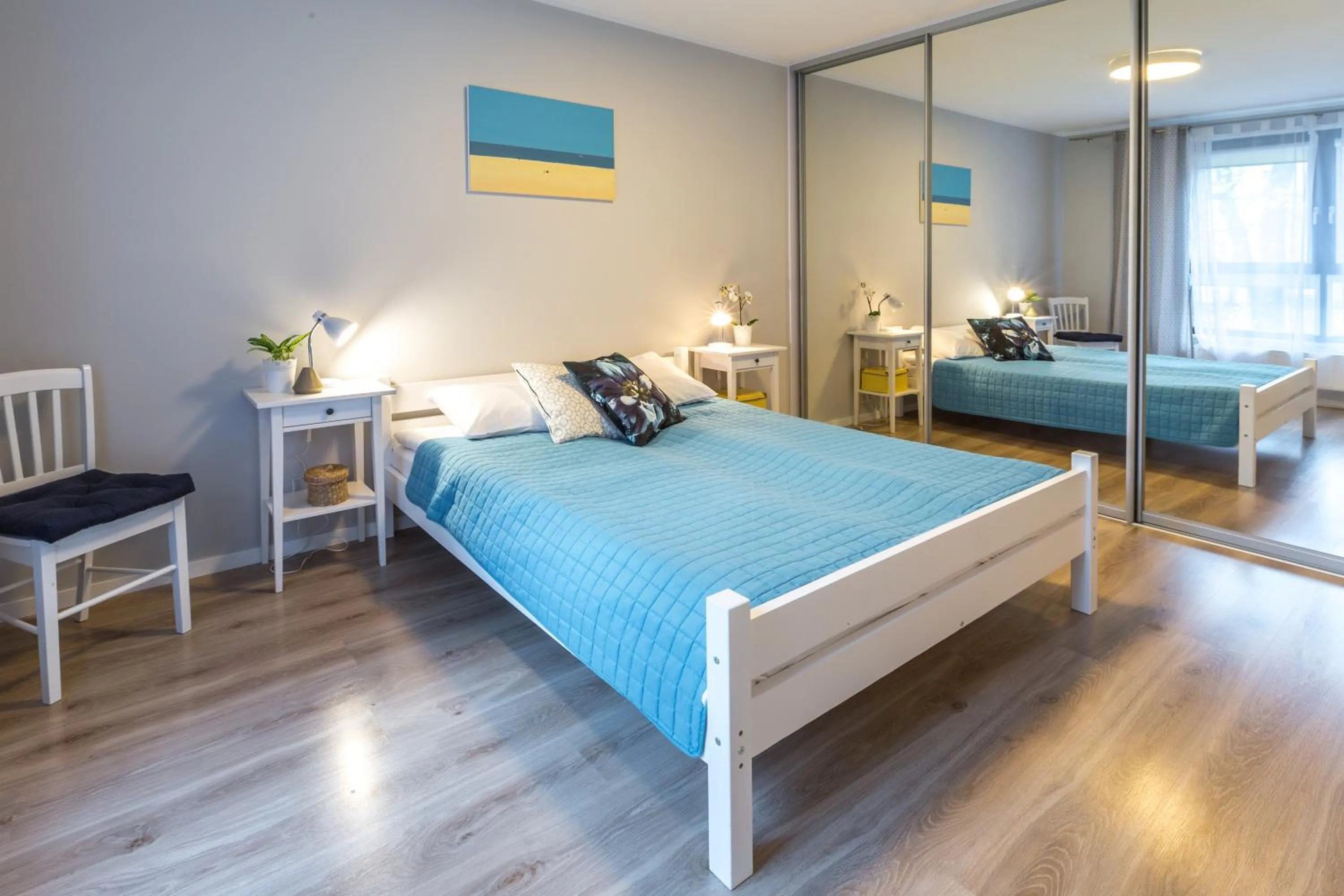 Bedroom, Bed in Friendhouse Apartments Vistula&Wawel