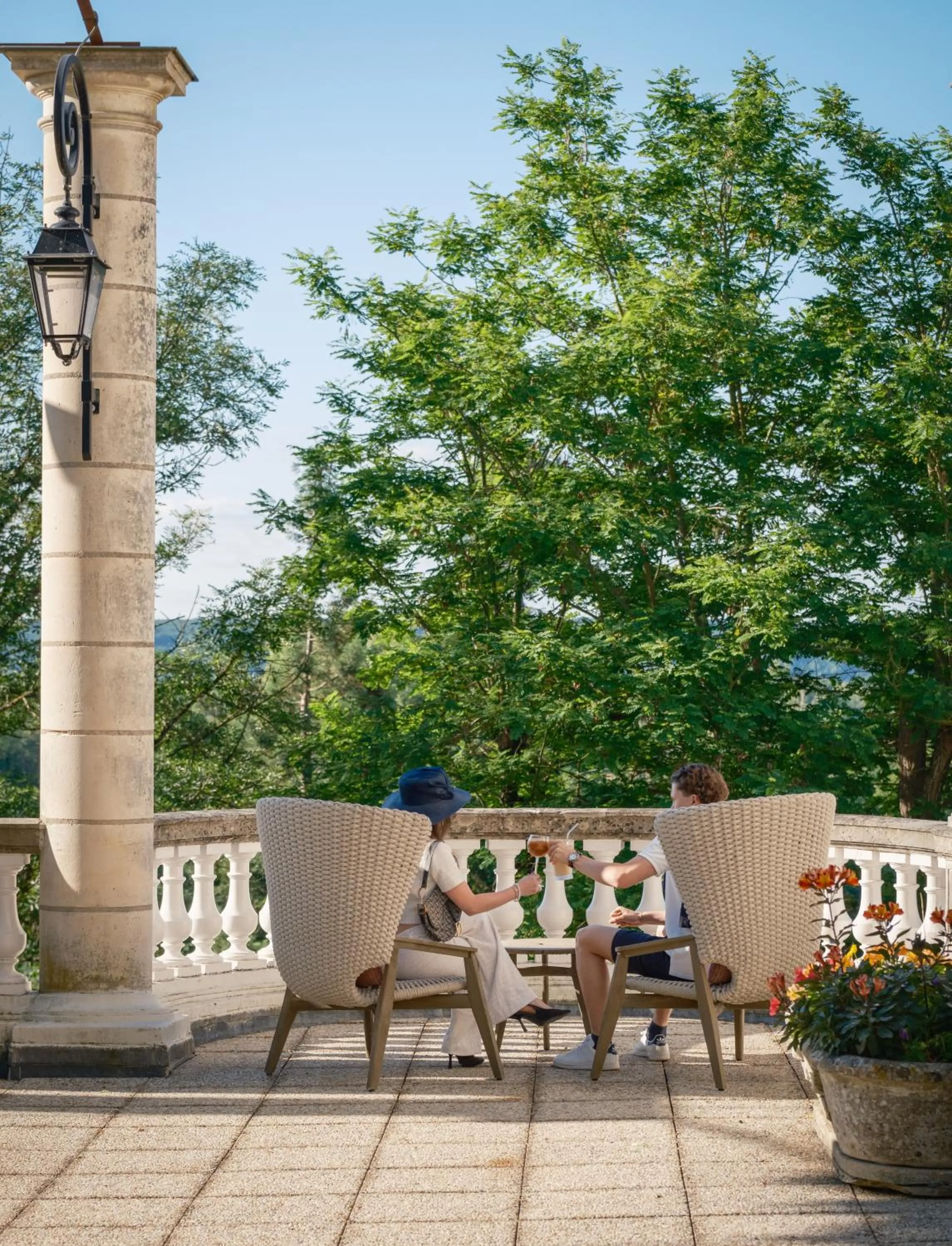 Patio in Chateau De Rochecotte