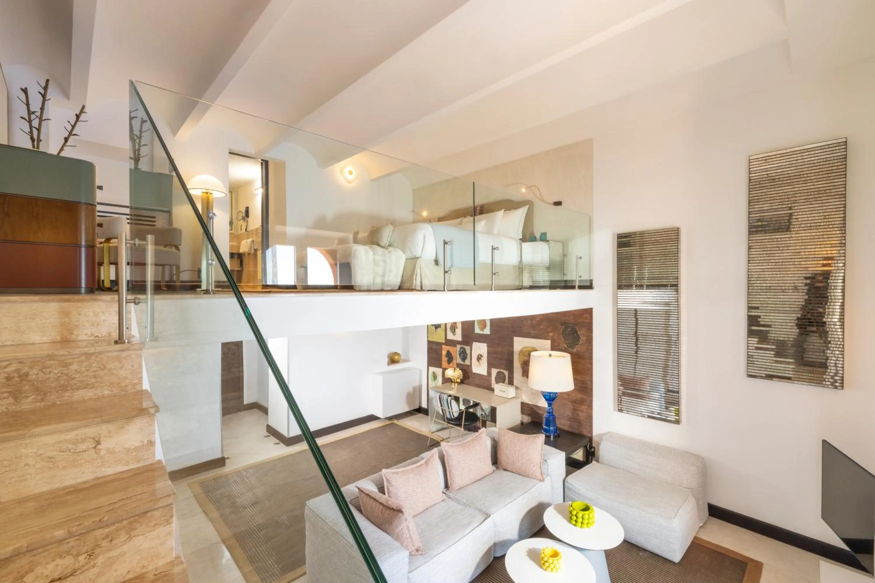 Seating area in Hotel Punta Tragara