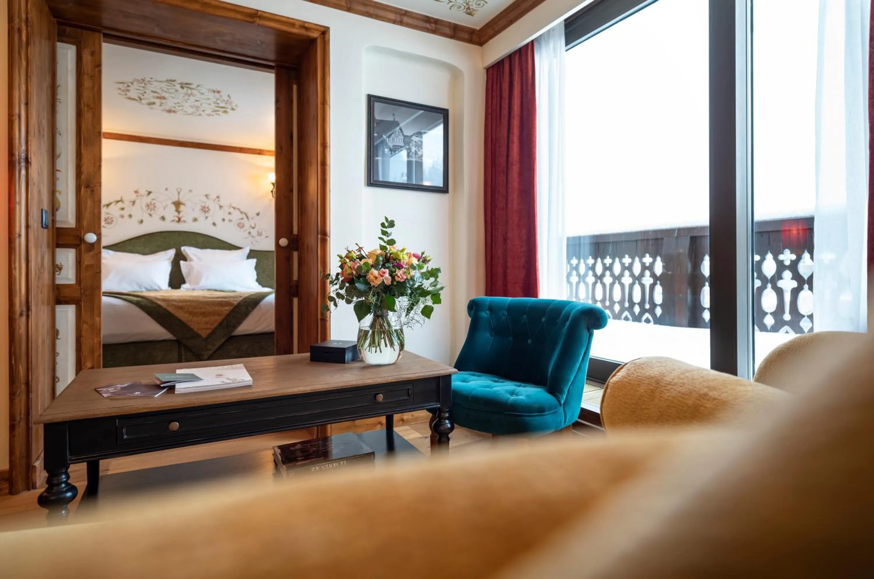 Bed in Hôtel de la Loze